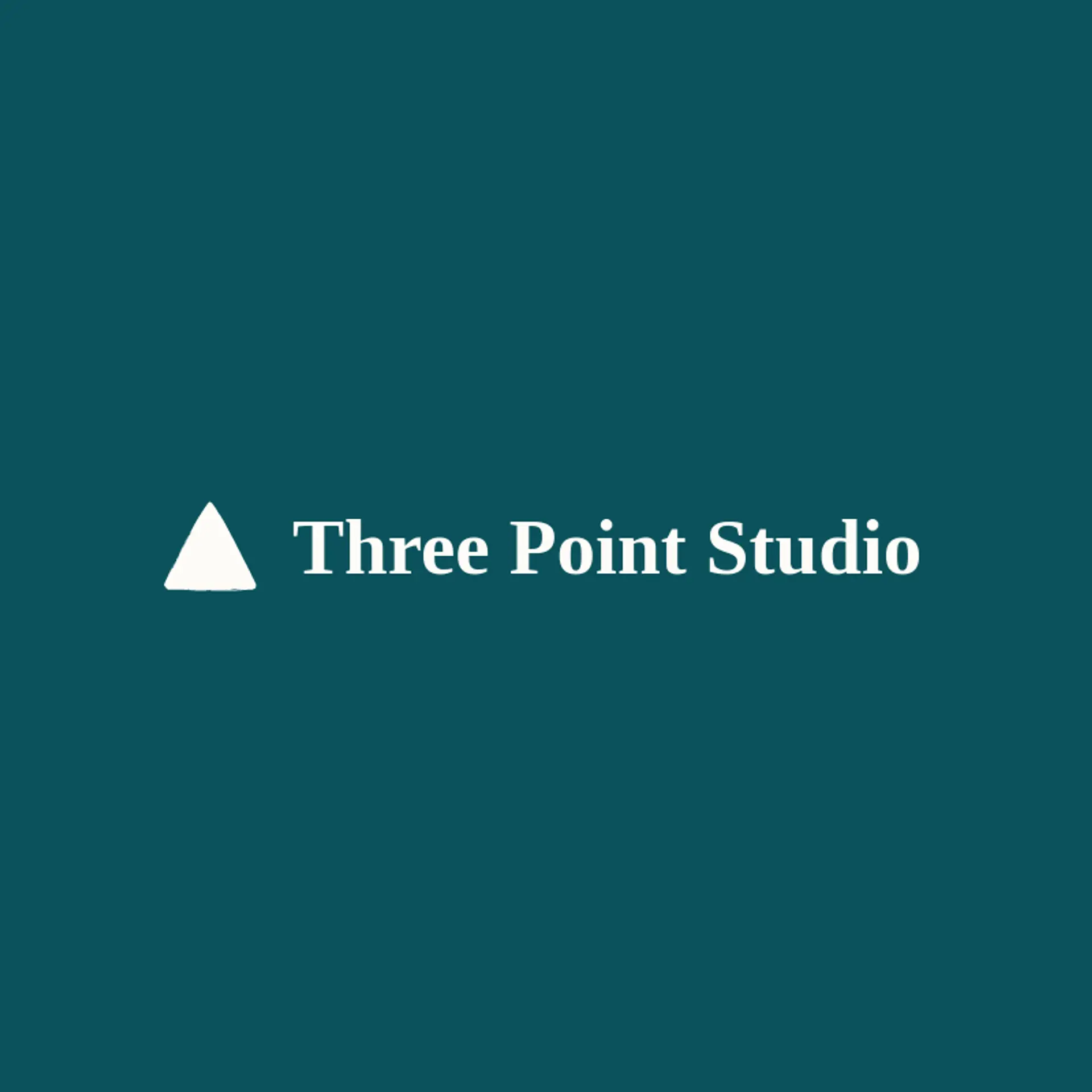 Three Point Studio logo for graphic designer