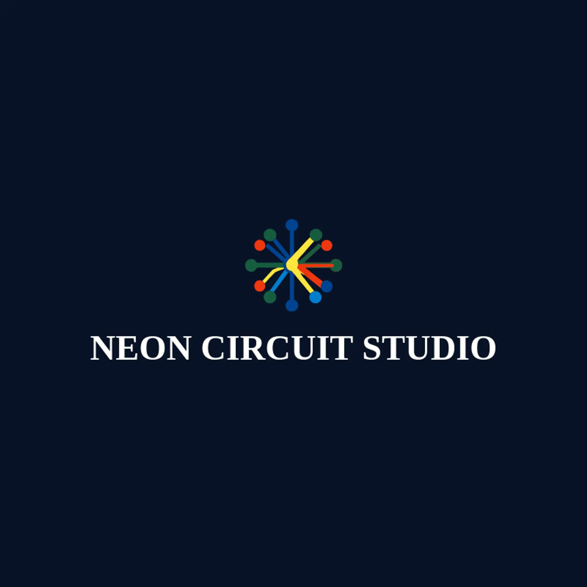 Neon Circuit Studio logo for cyber