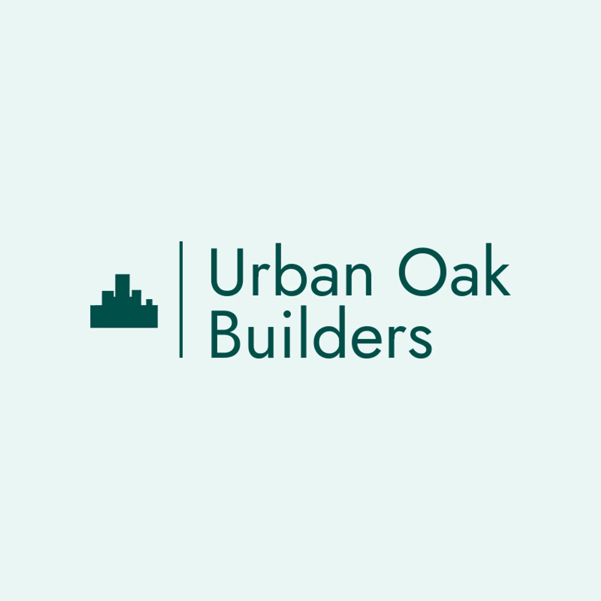 Urban Oak Builders logo for construction company