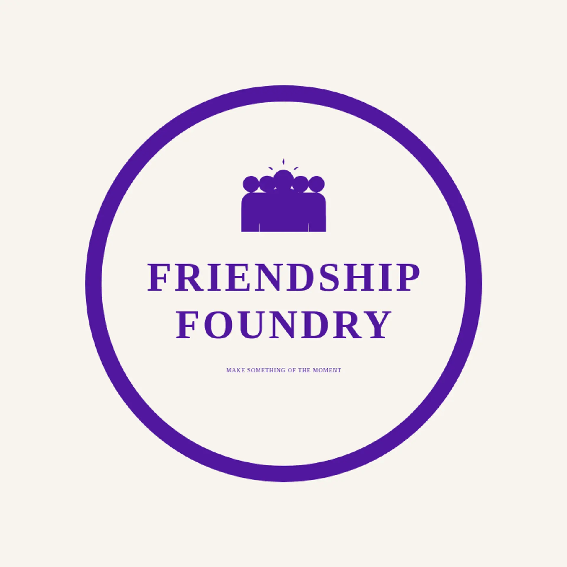 Friendship Foundry logo for social club