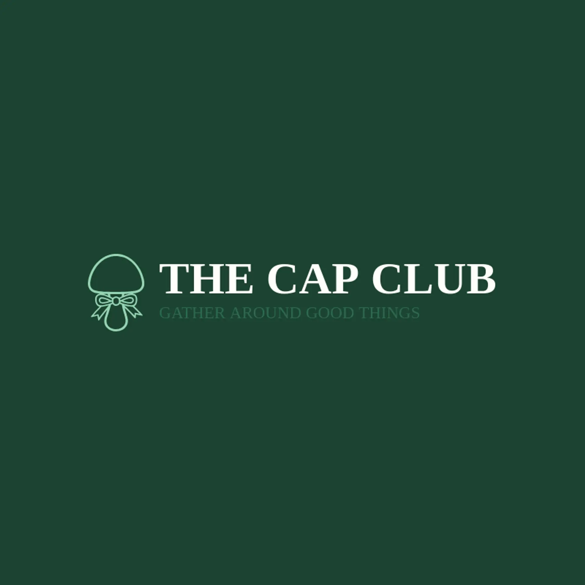 The Cap Club logo for mushroom