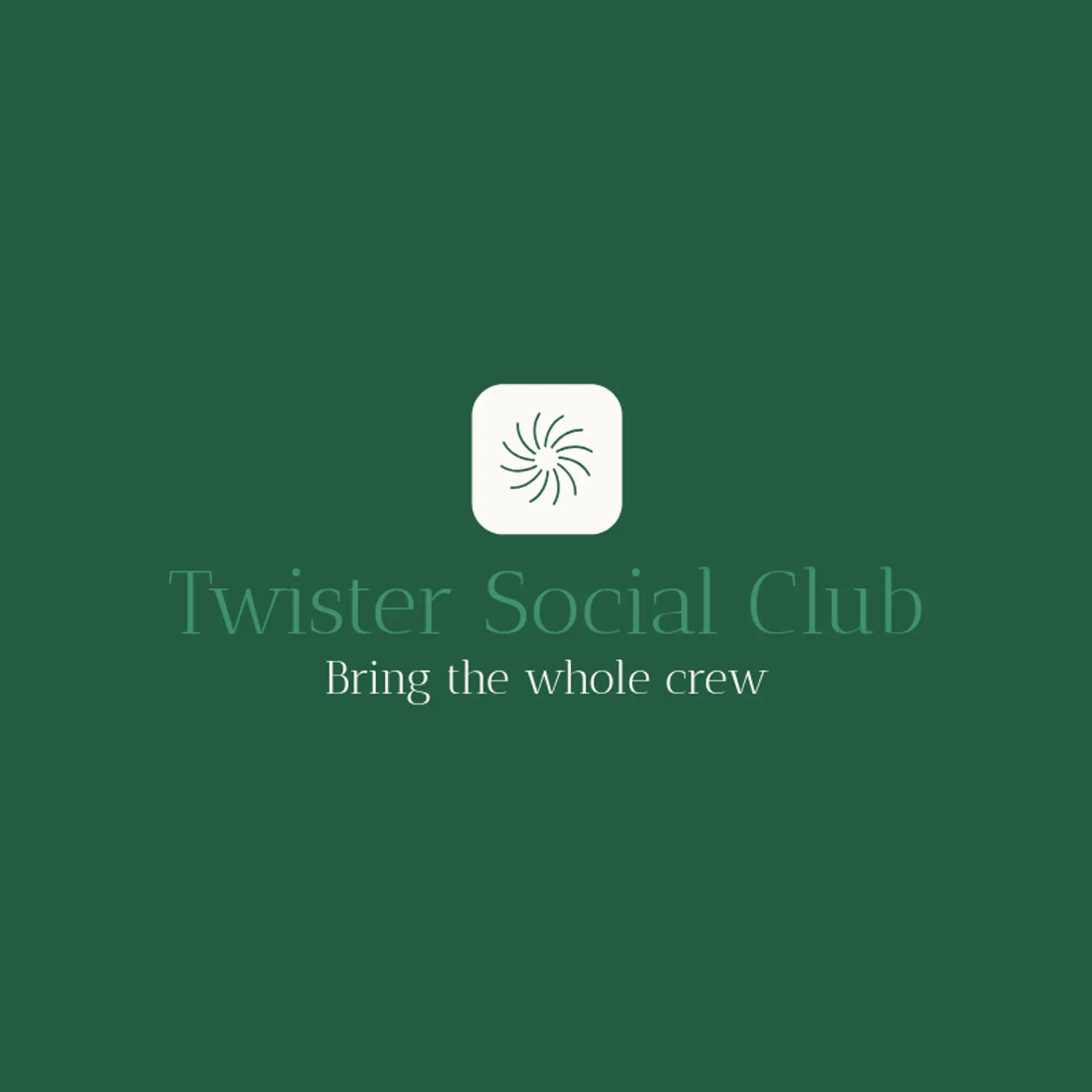 Twister Social Club logo for twister