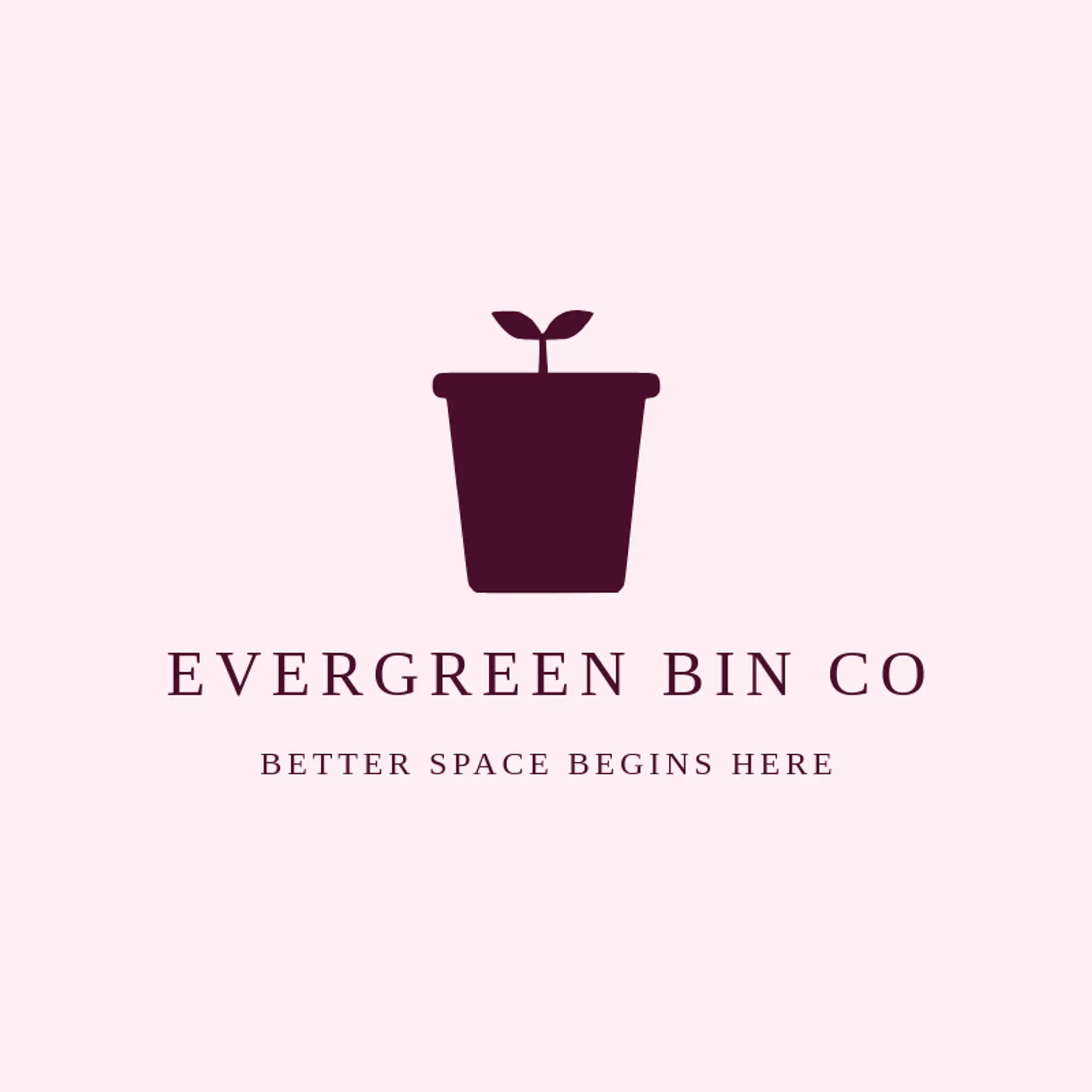 Evergreen Bin Co logo for dumpster