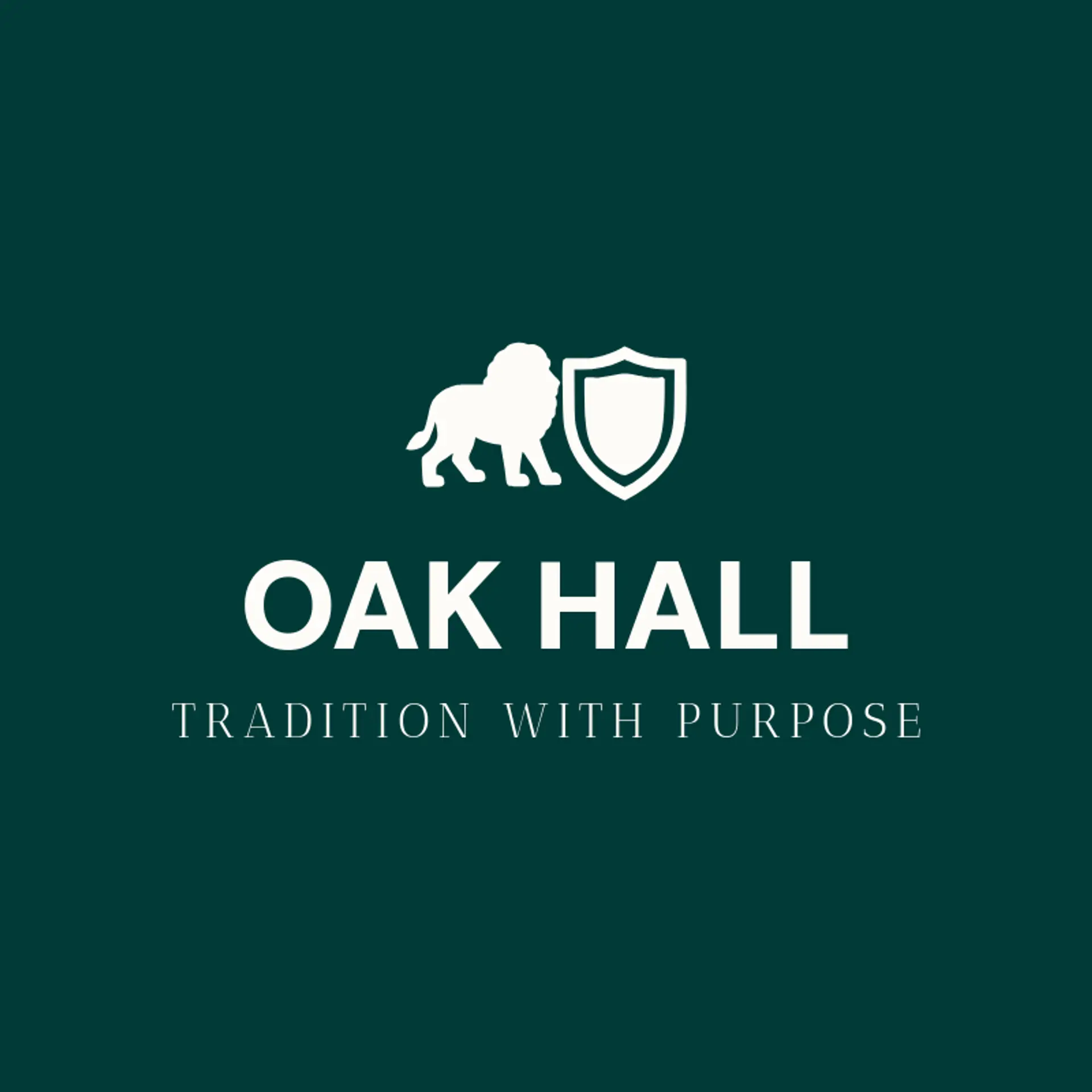 Oak Hall logo for family crest