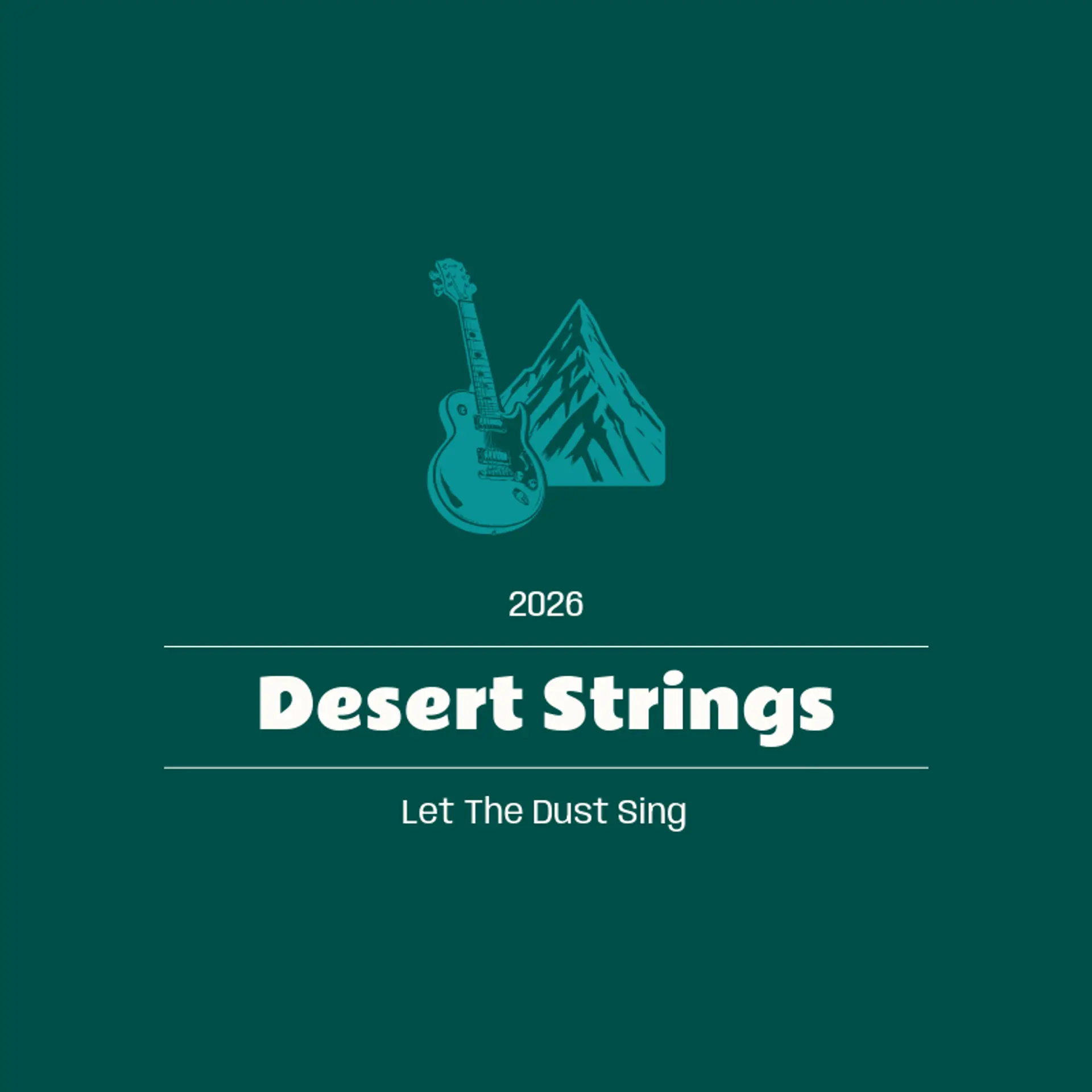 Desert Strings logo for rock