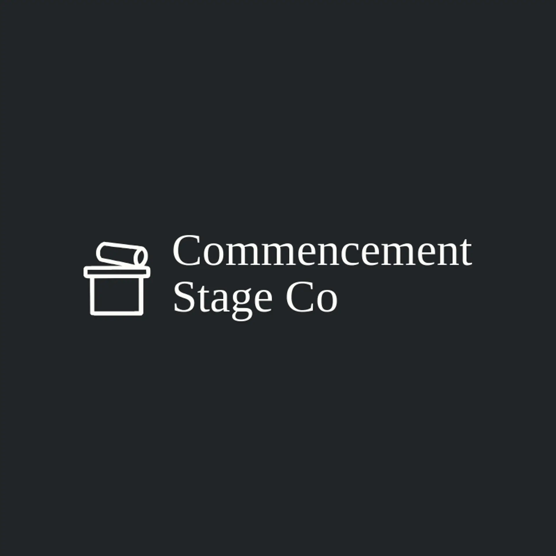 Commencement Stage Co logo for graduation