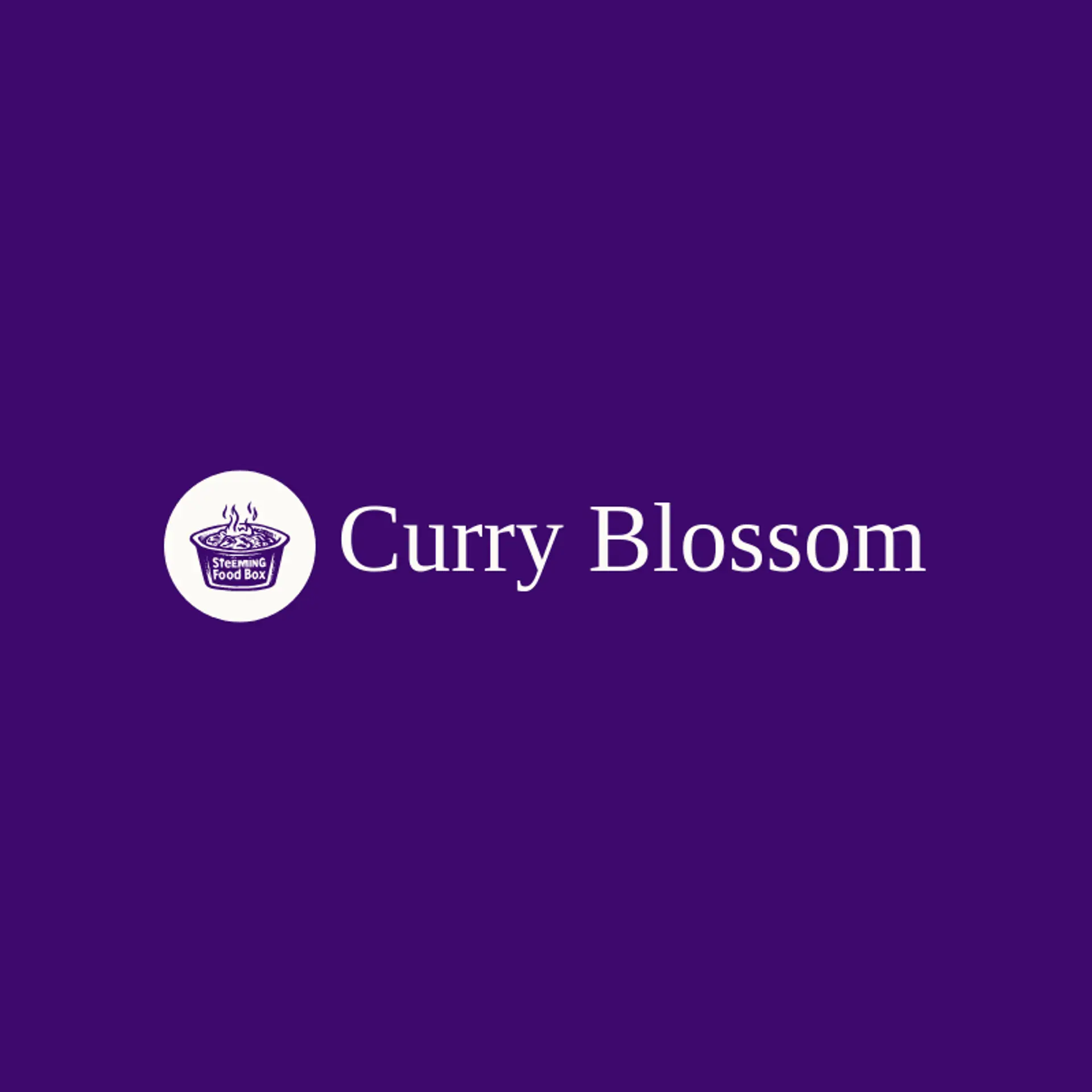 Curry Blossom logo for curry