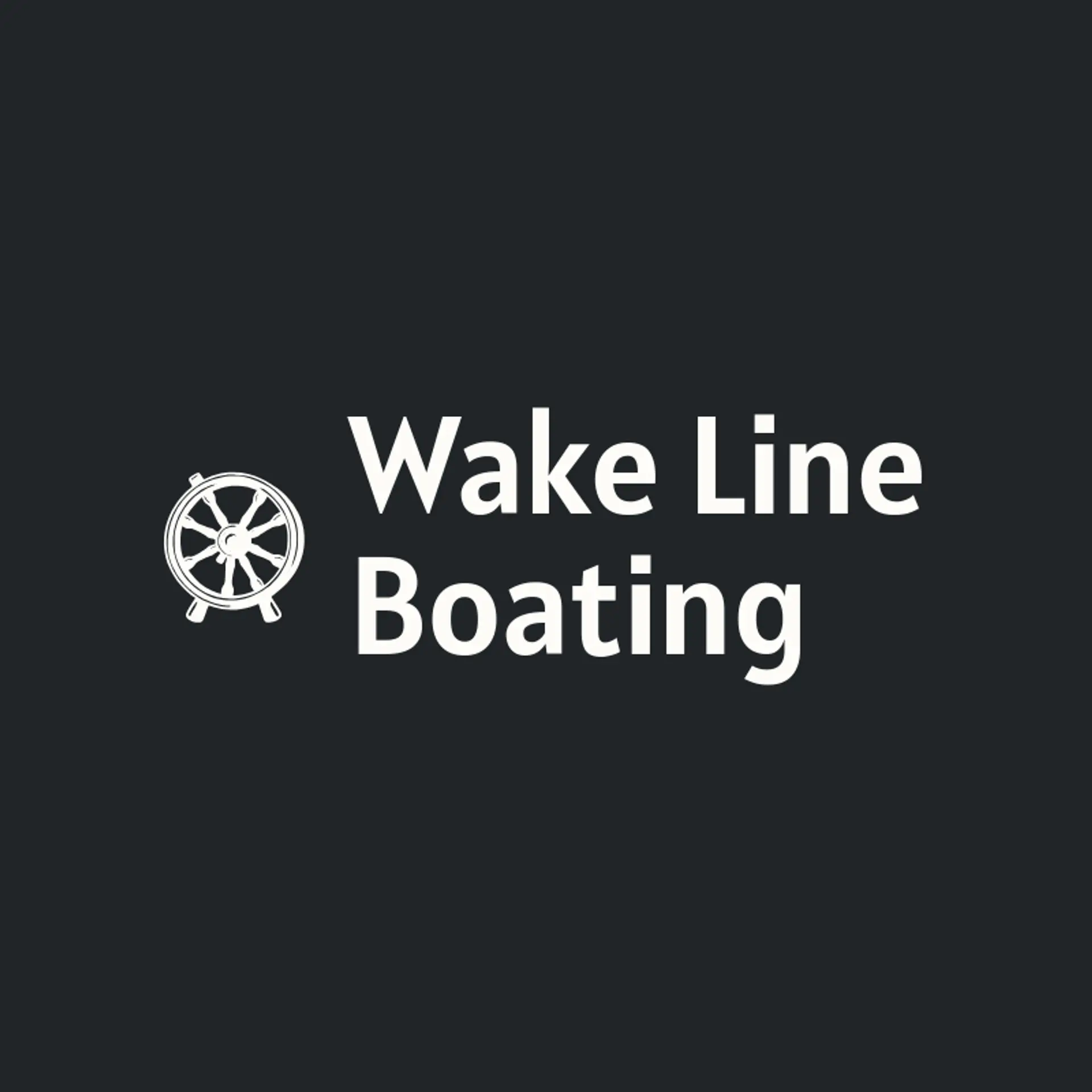 Wake Line Boating logo for helm