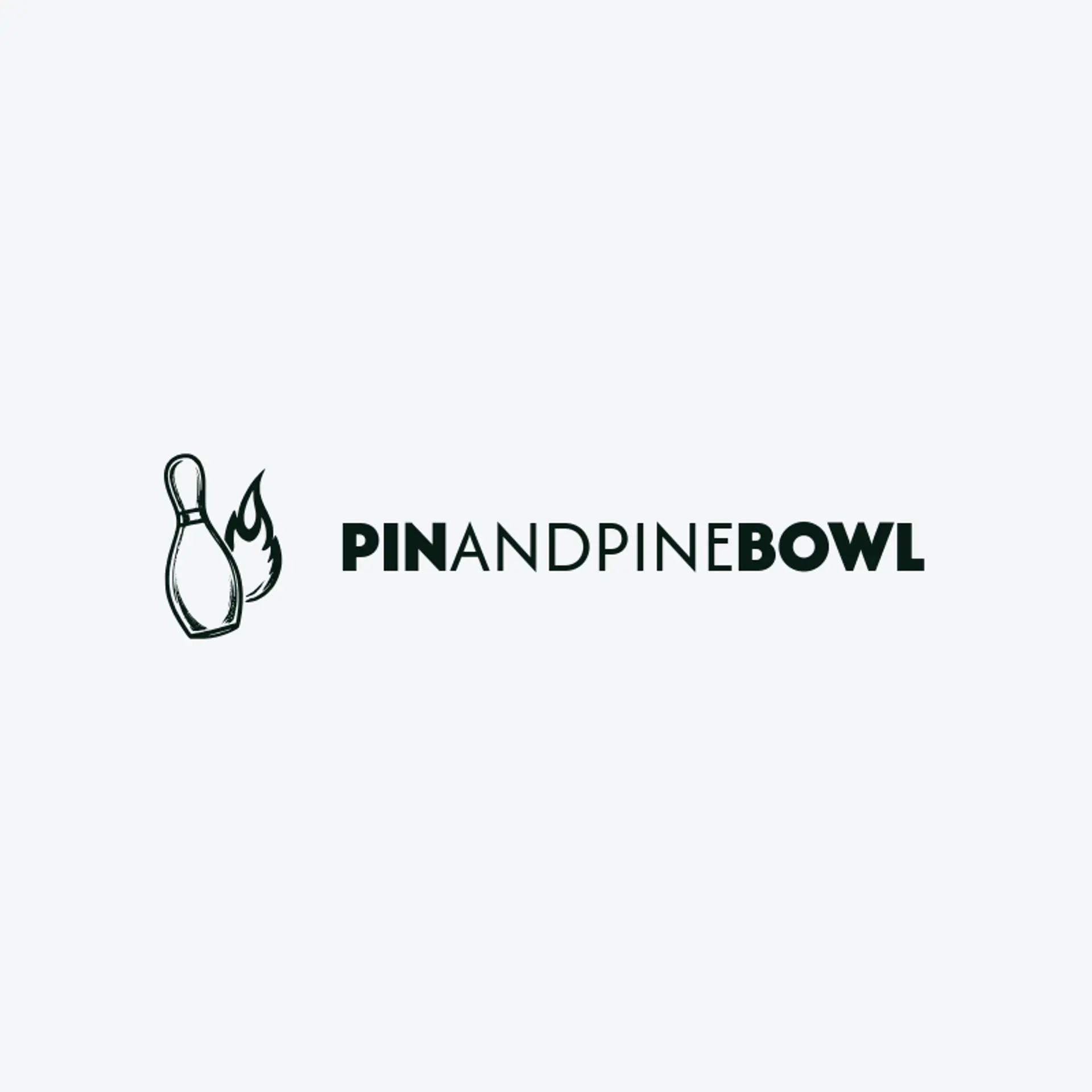 Pin And Pine Bowl logo for bowling