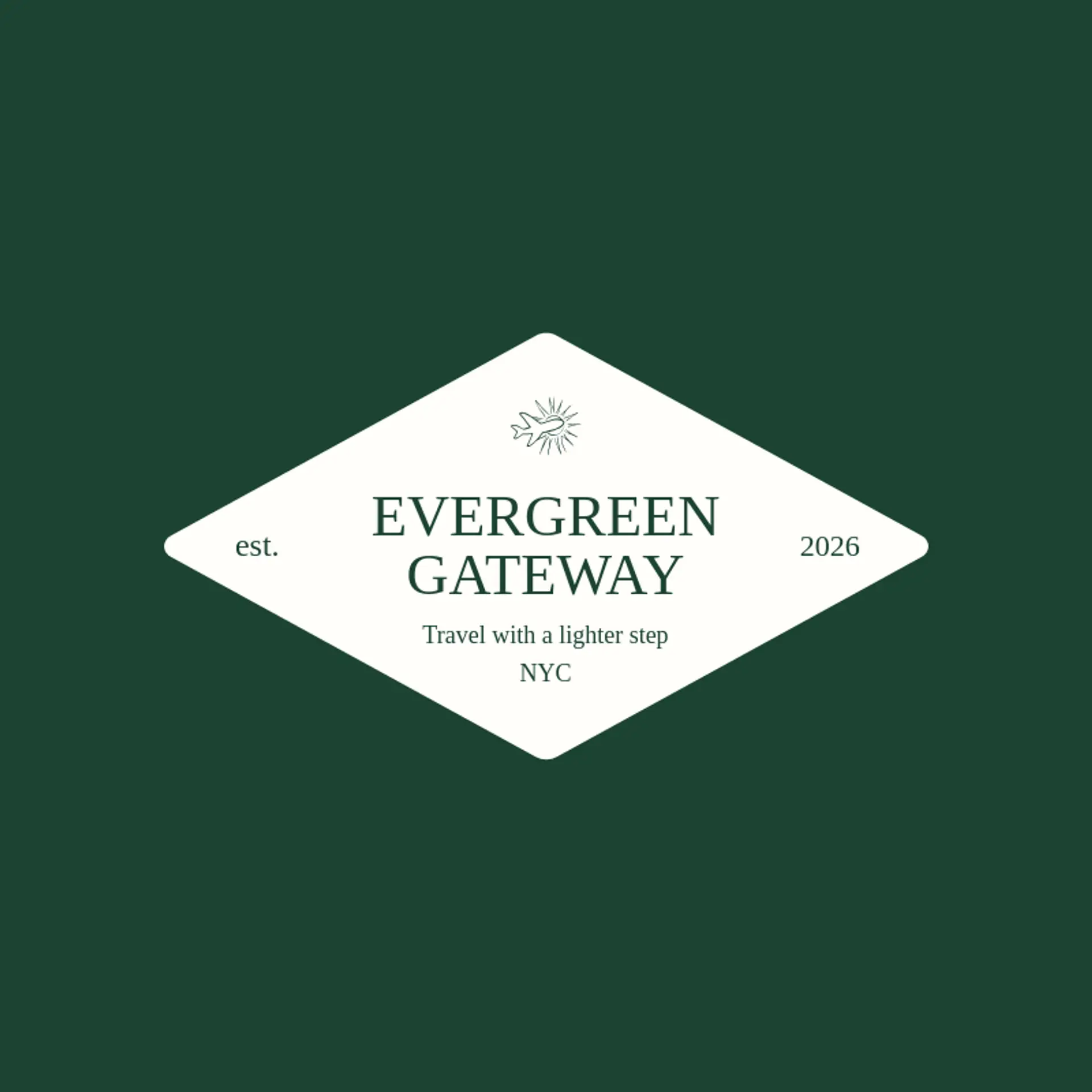 Evergreen Gateway logo for airport