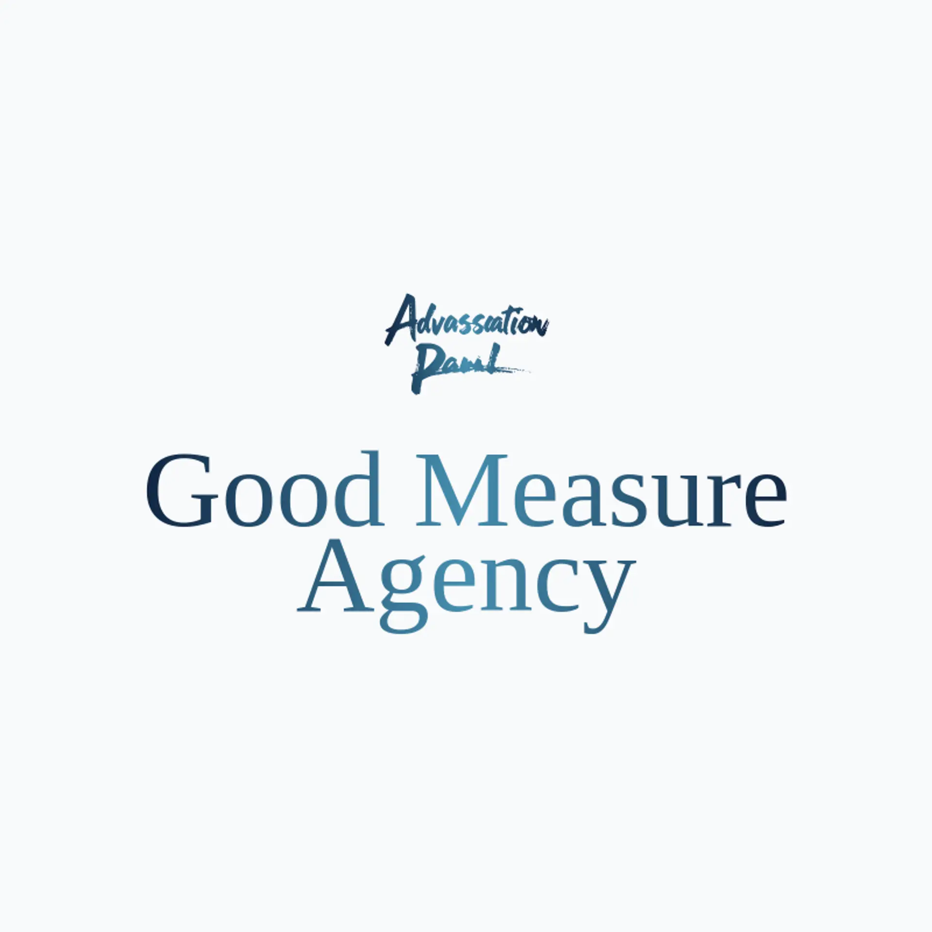 Good Measure Agency logo for advertisement