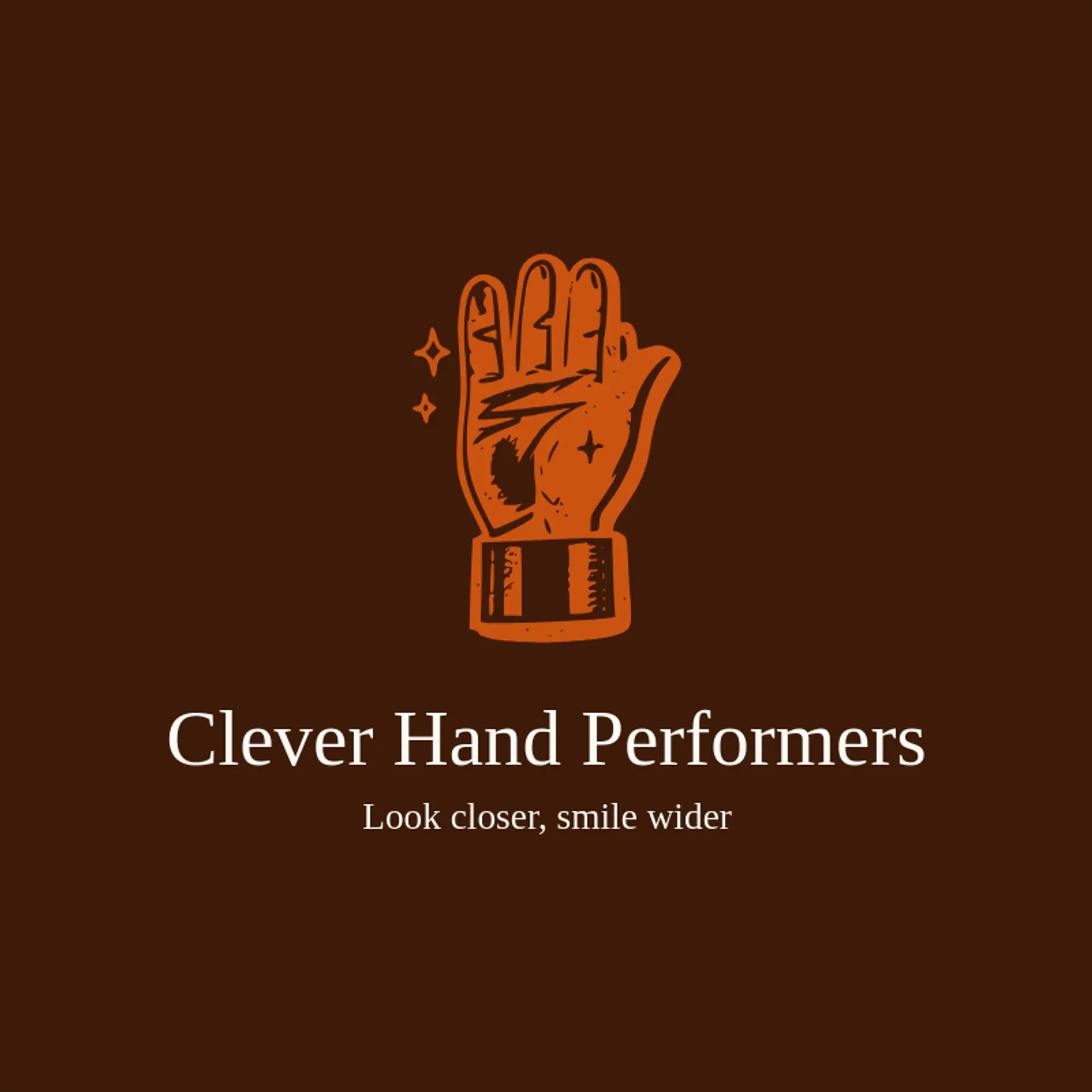 Clever Hand Performers logo for magician