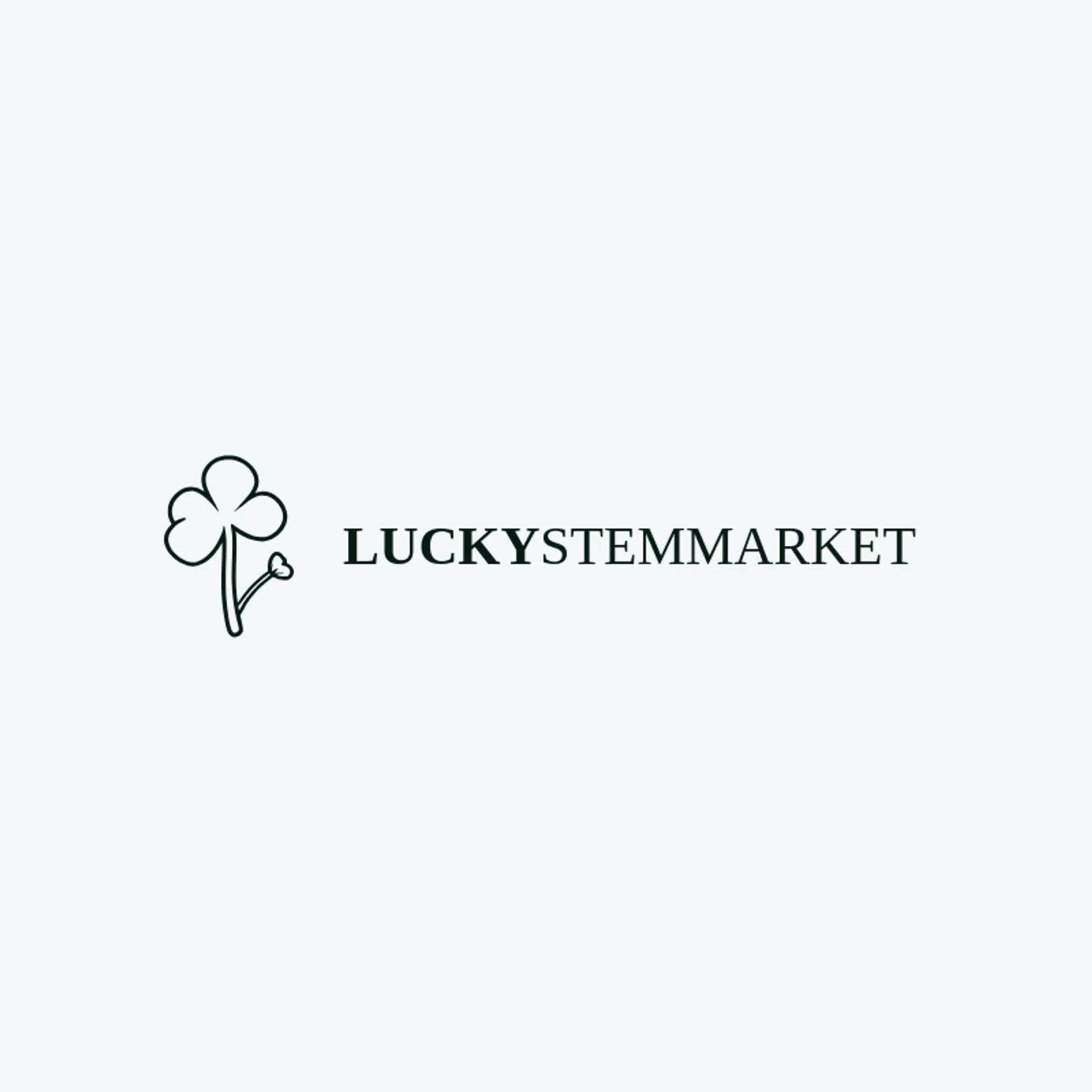 Lucky Stem Market logo for clover