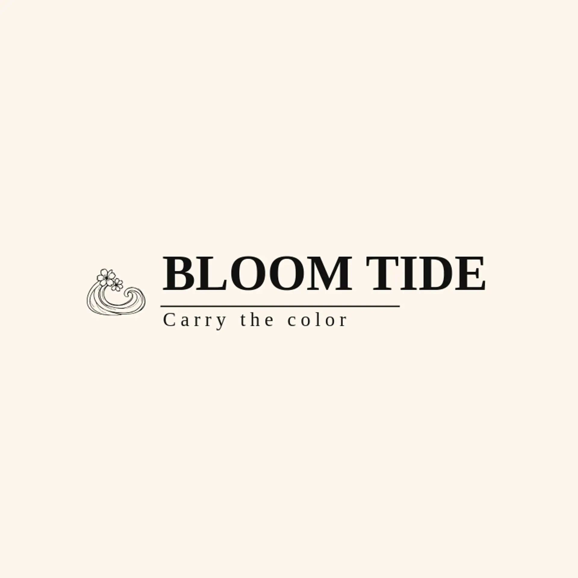 Bloom Tide logo for cherry blossom