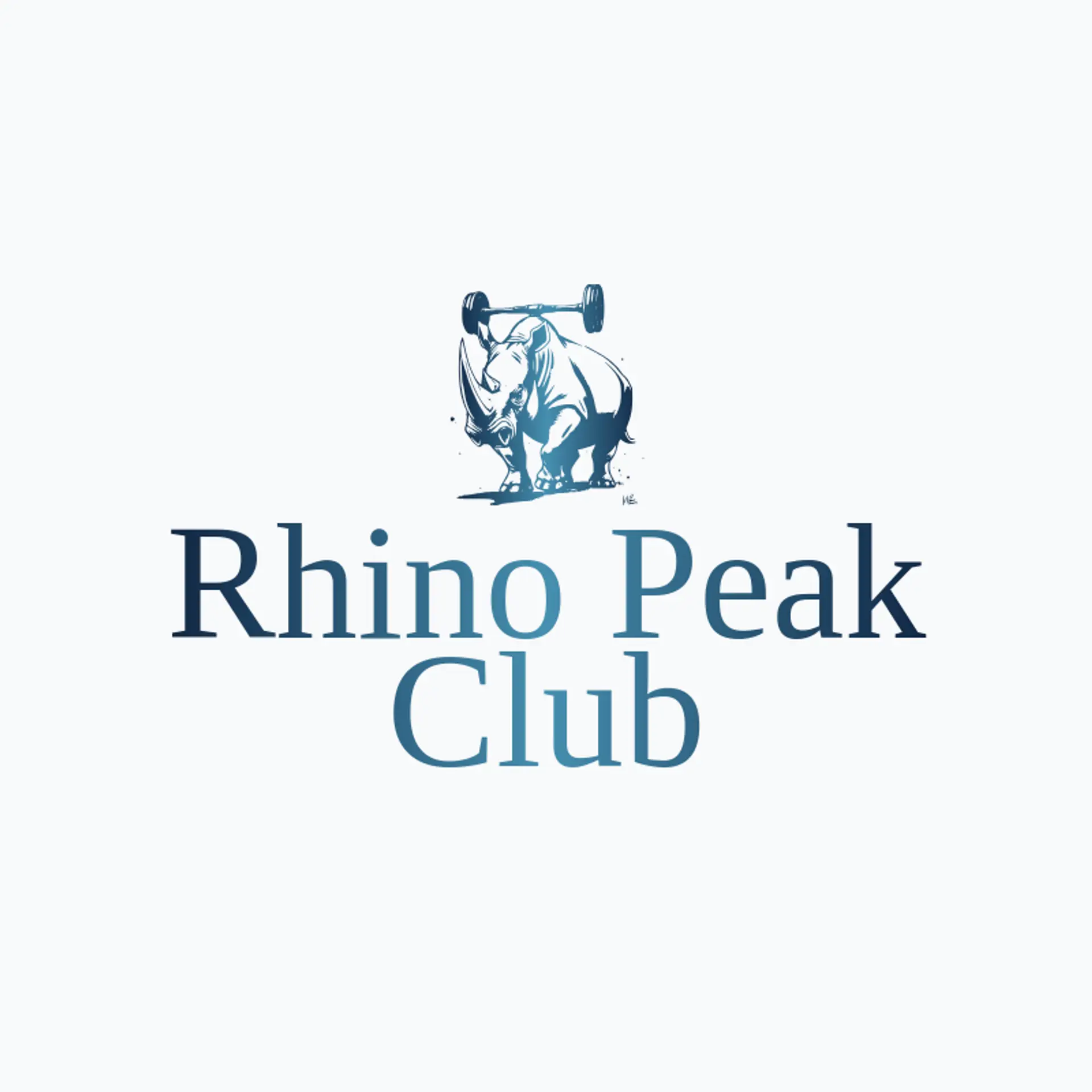 Rhino Peak Club logo for rhino