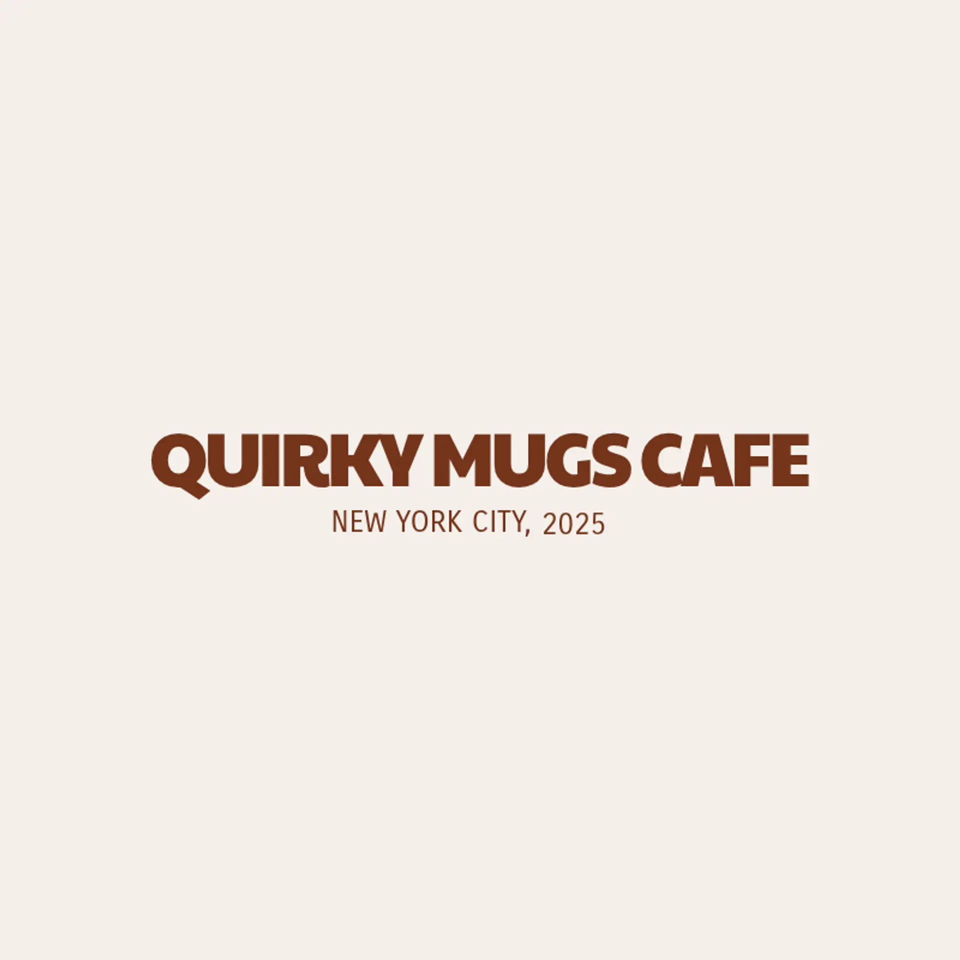 Bean & Quirk logo for unique cafe