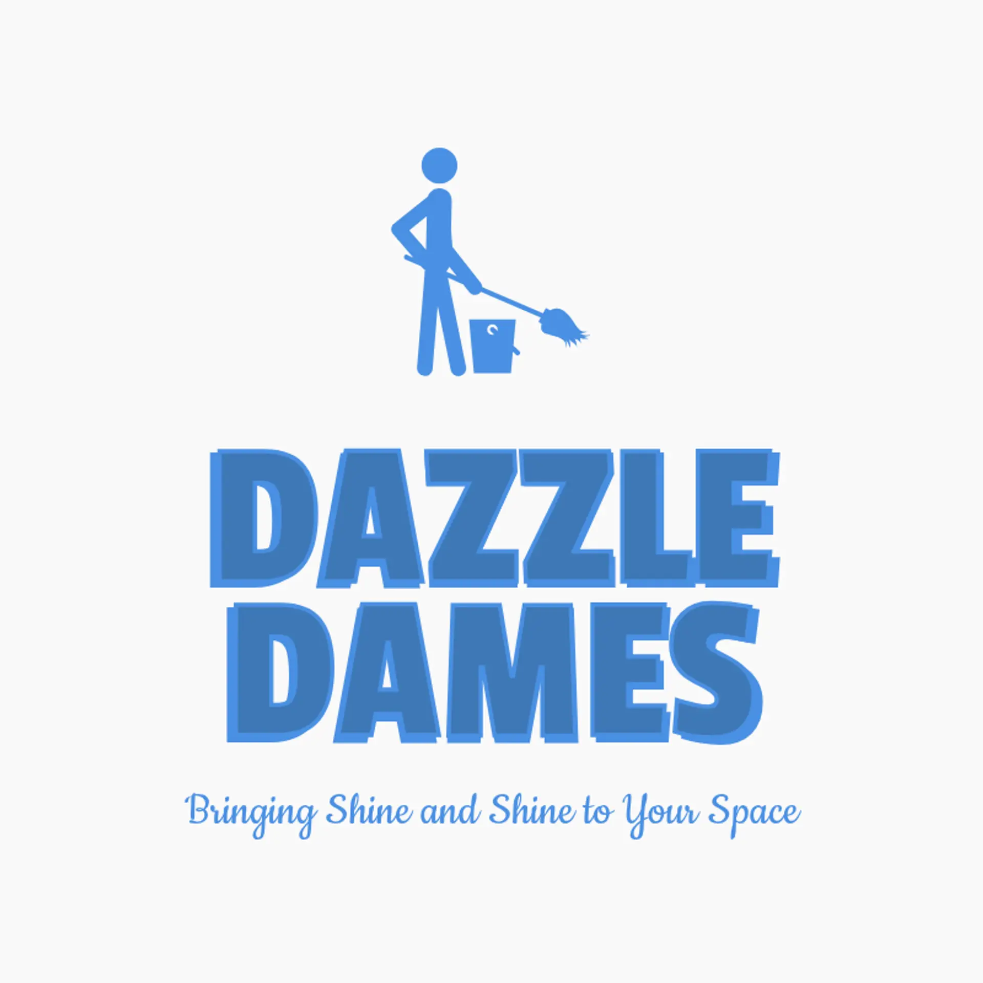 Dazzle Dames logo for blg cleaning service