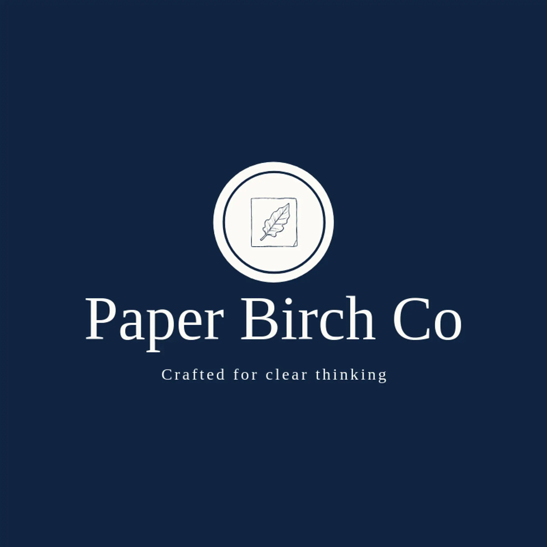 Paper Birch Co logo for paper