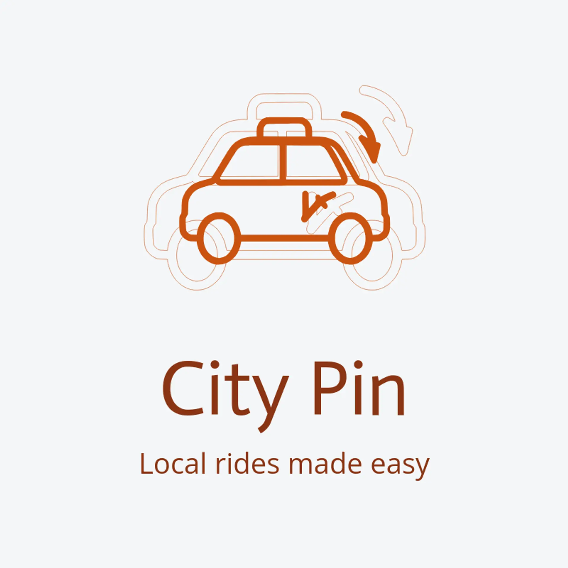 City Pin logo for taxi