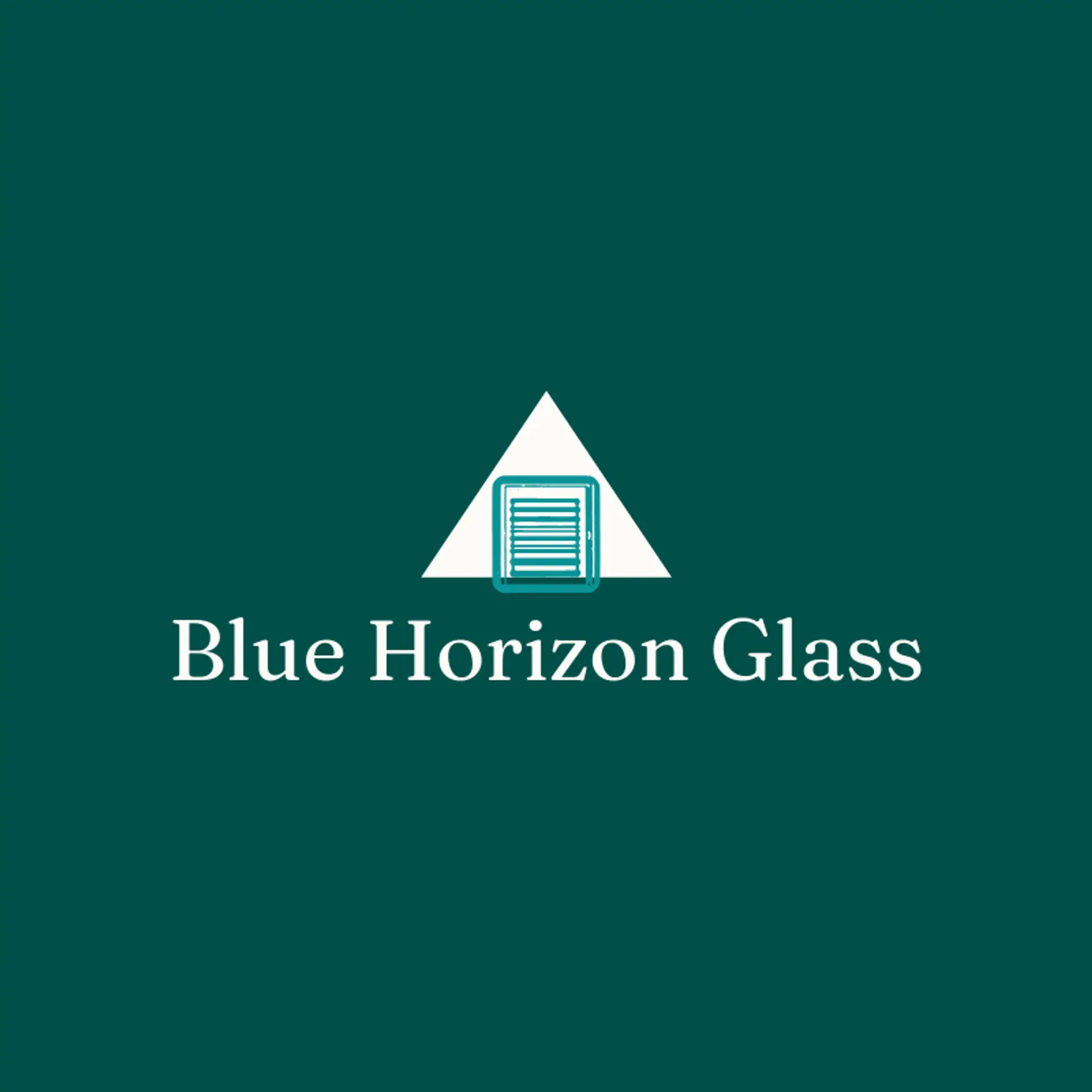 Blue Horizon Glass logo for window