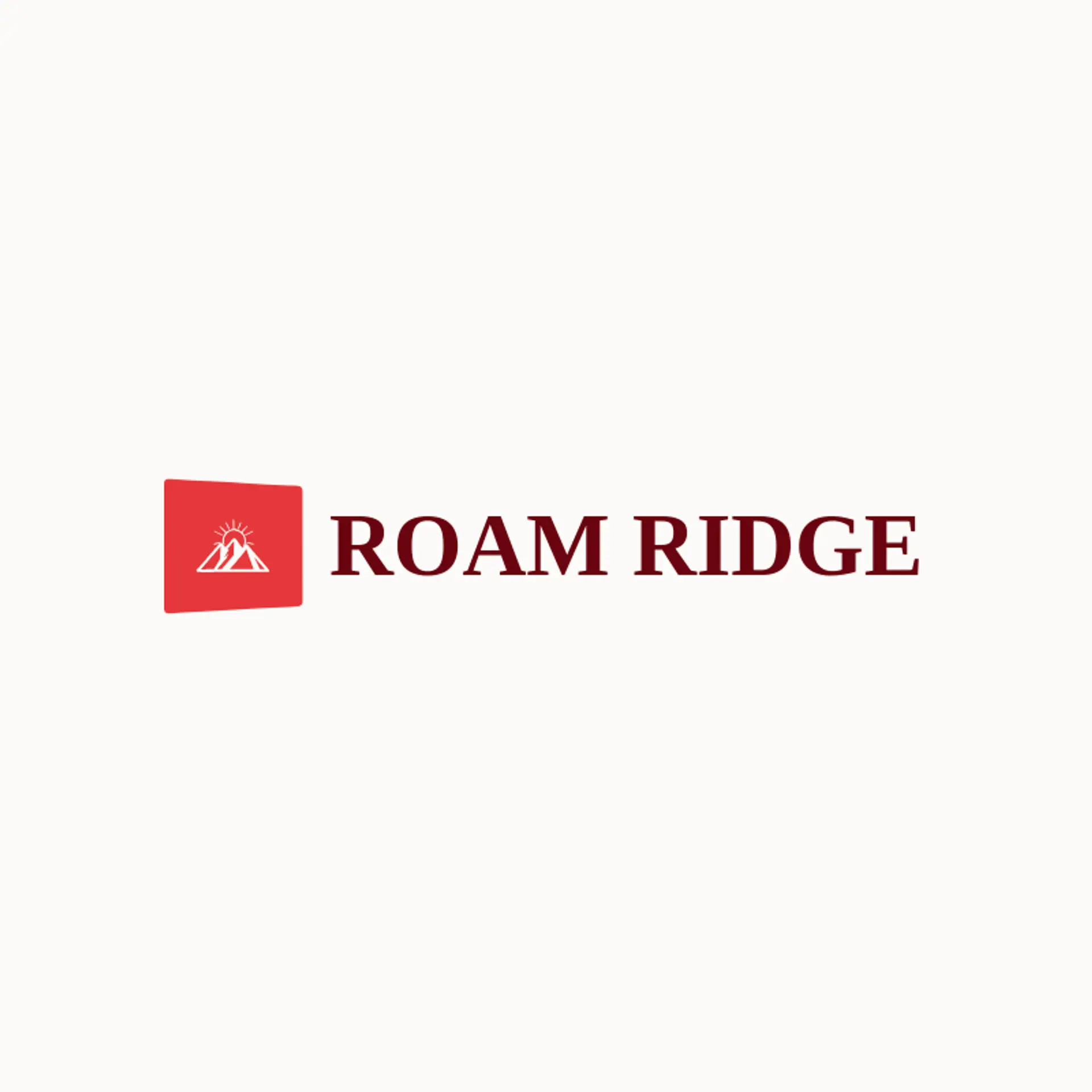 Roam Ridge logo for hiking