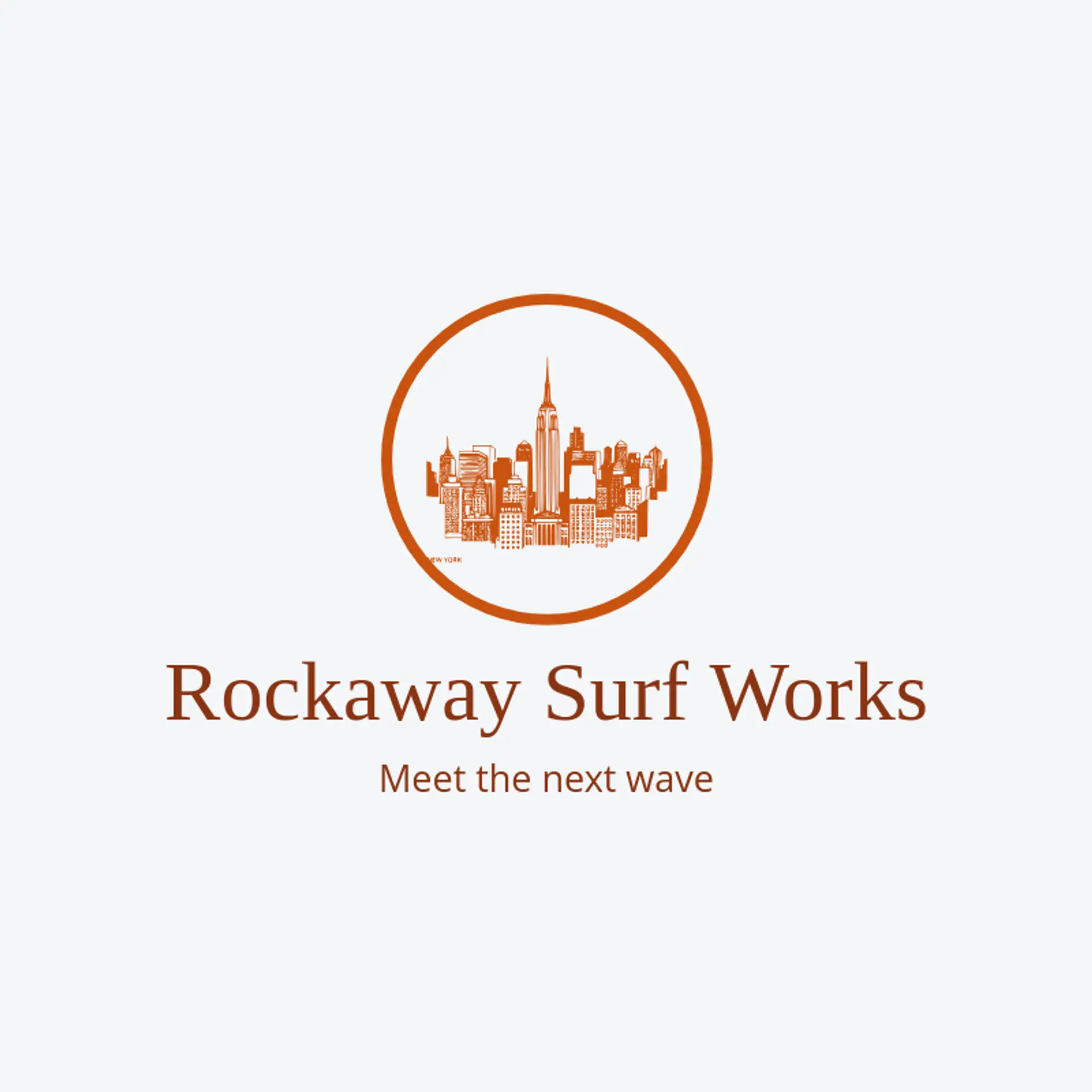 Rockaway Surf Works logo for new york
