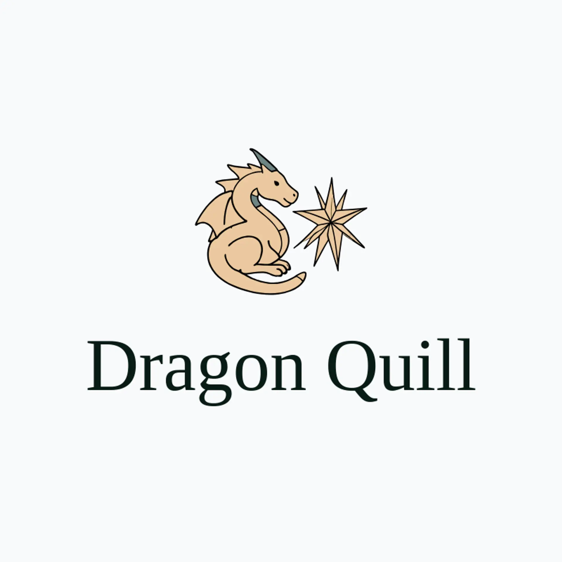 Dragon Quill logo for wizard