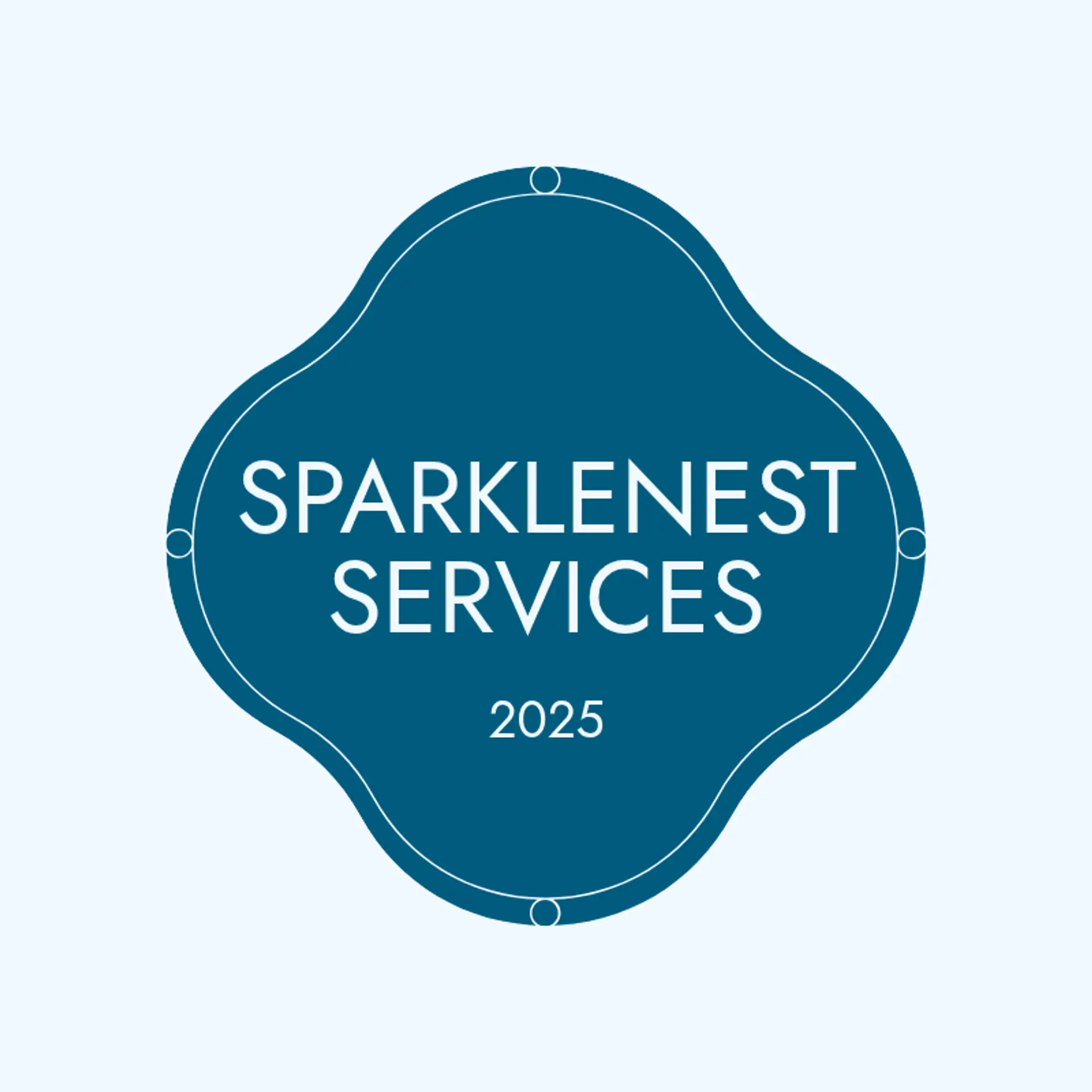 SparkleNest Services logo for cleaning services