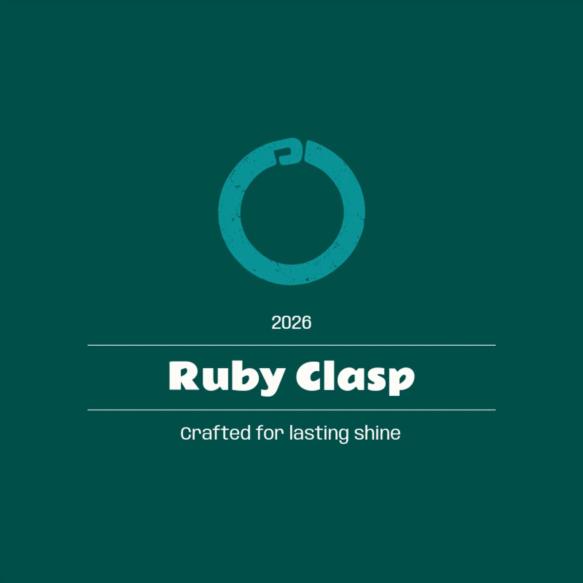 Ruby Clasp logo for bangle