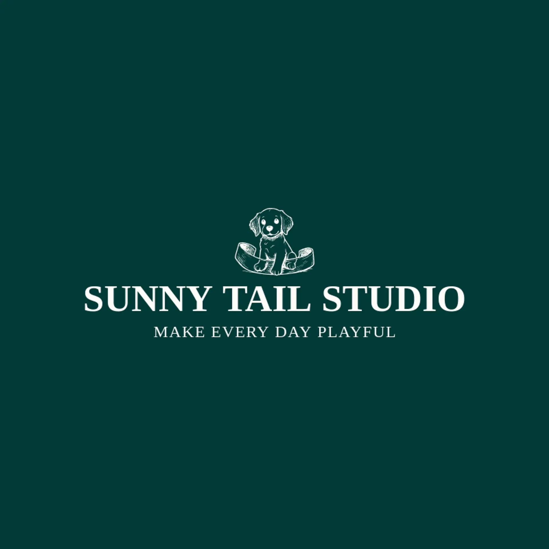Sunny Tail Studio logo for puppy
