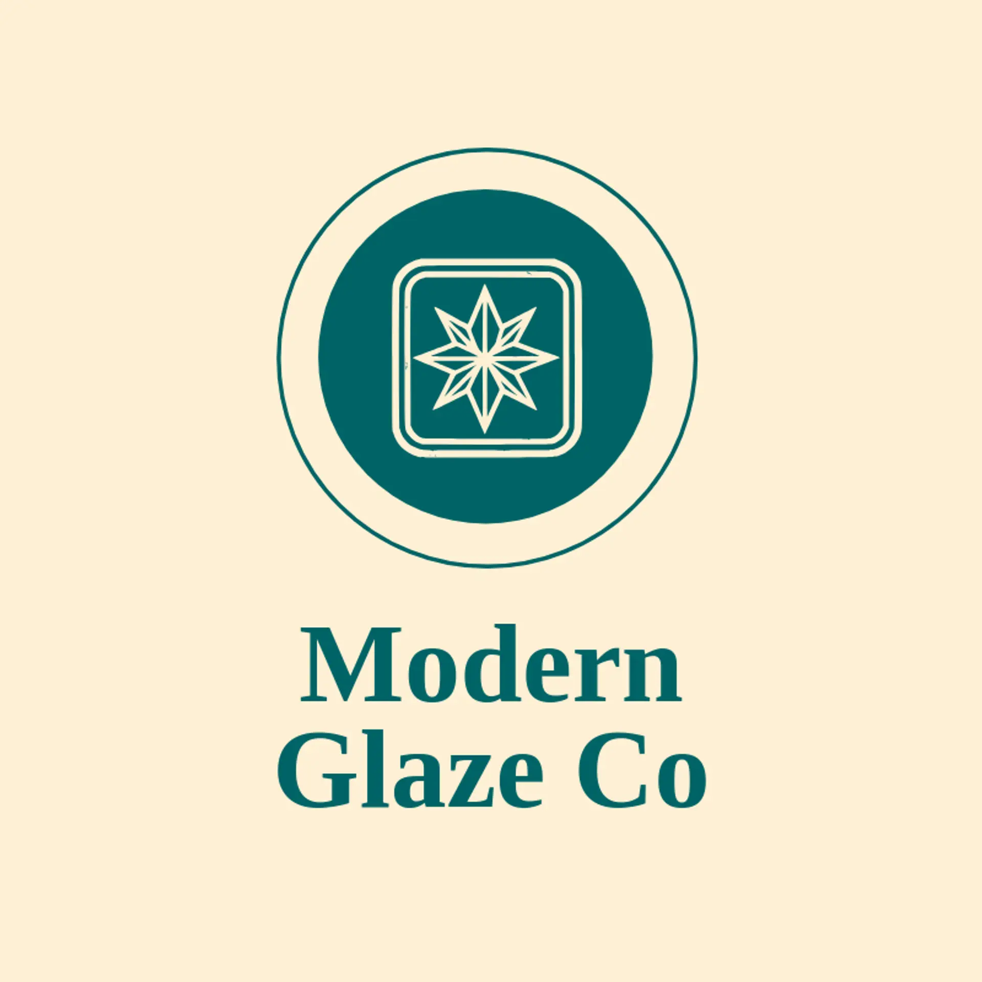 Modern Glaze Co logo for glass