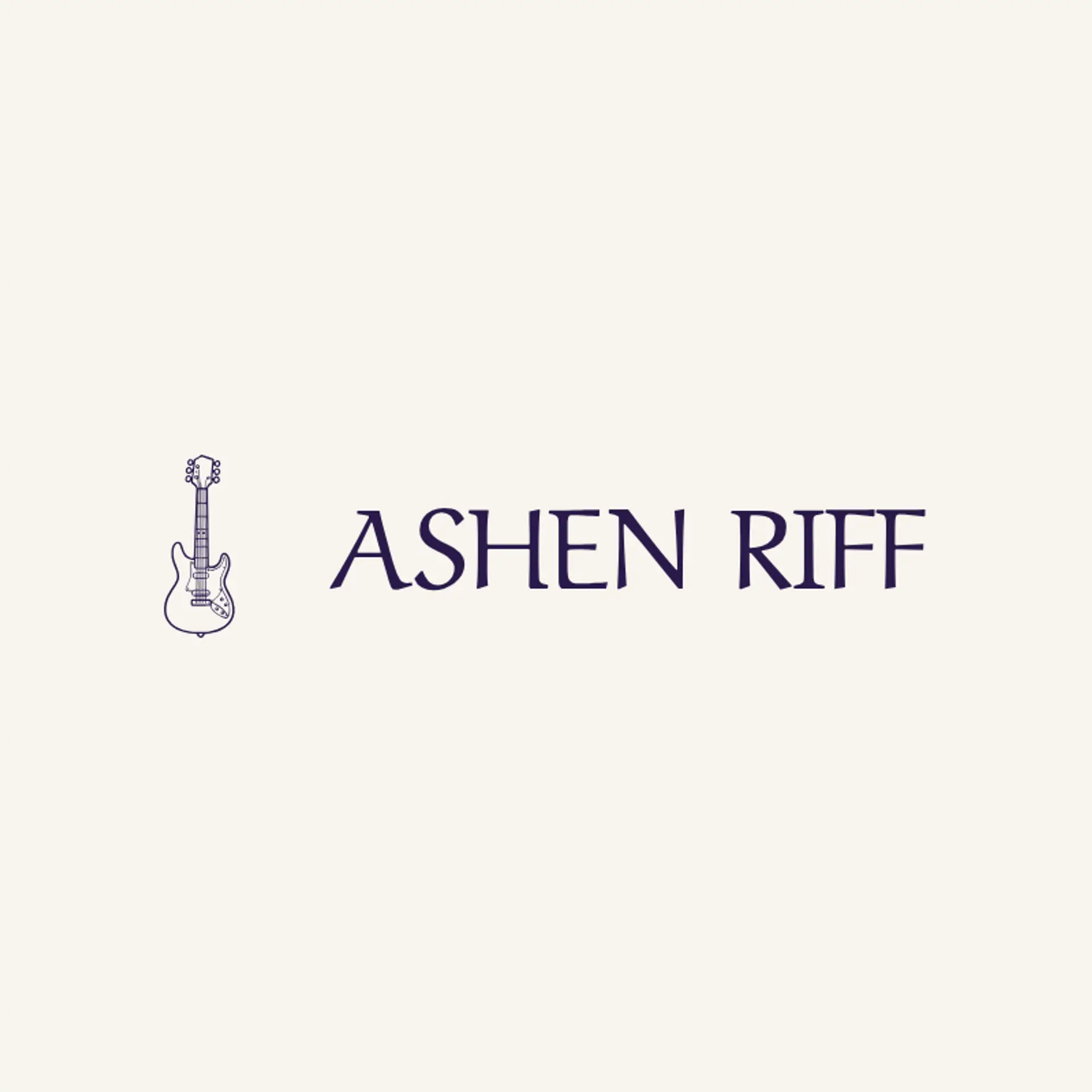 Ashen Riff logo for death metal