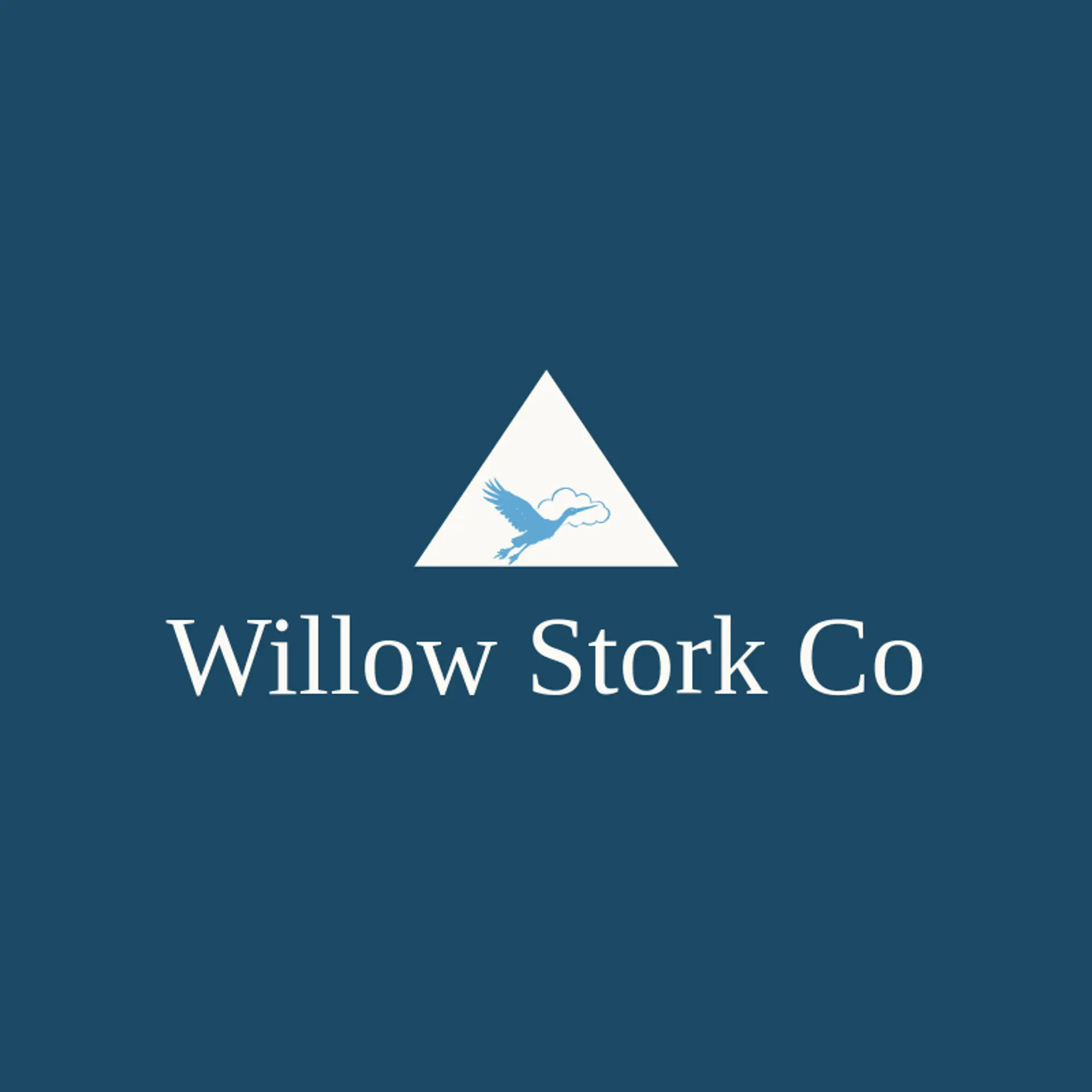 Willow Stork Co logo for baby