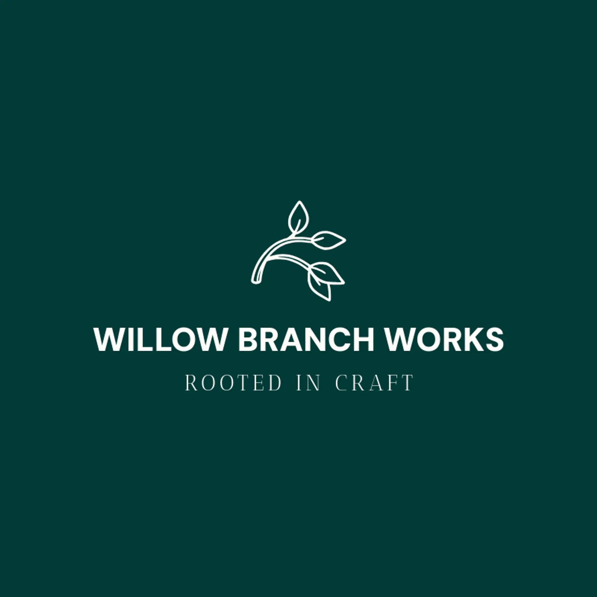 Willow Branch Works logo for leaf