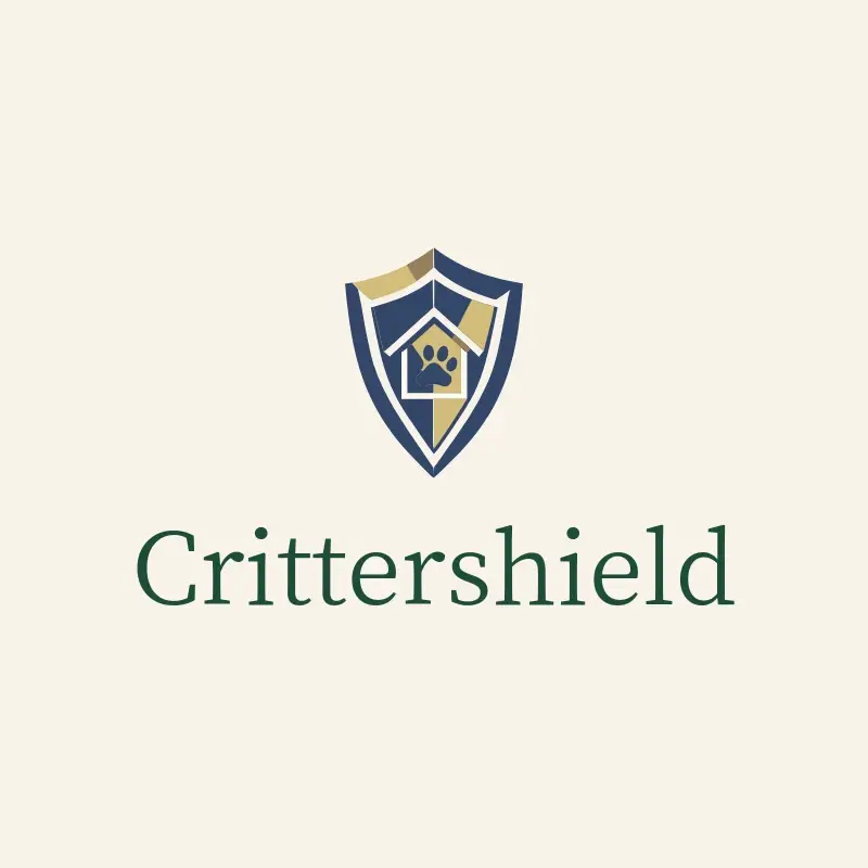 The pest control name CritterShield as a branded logo with a color icon