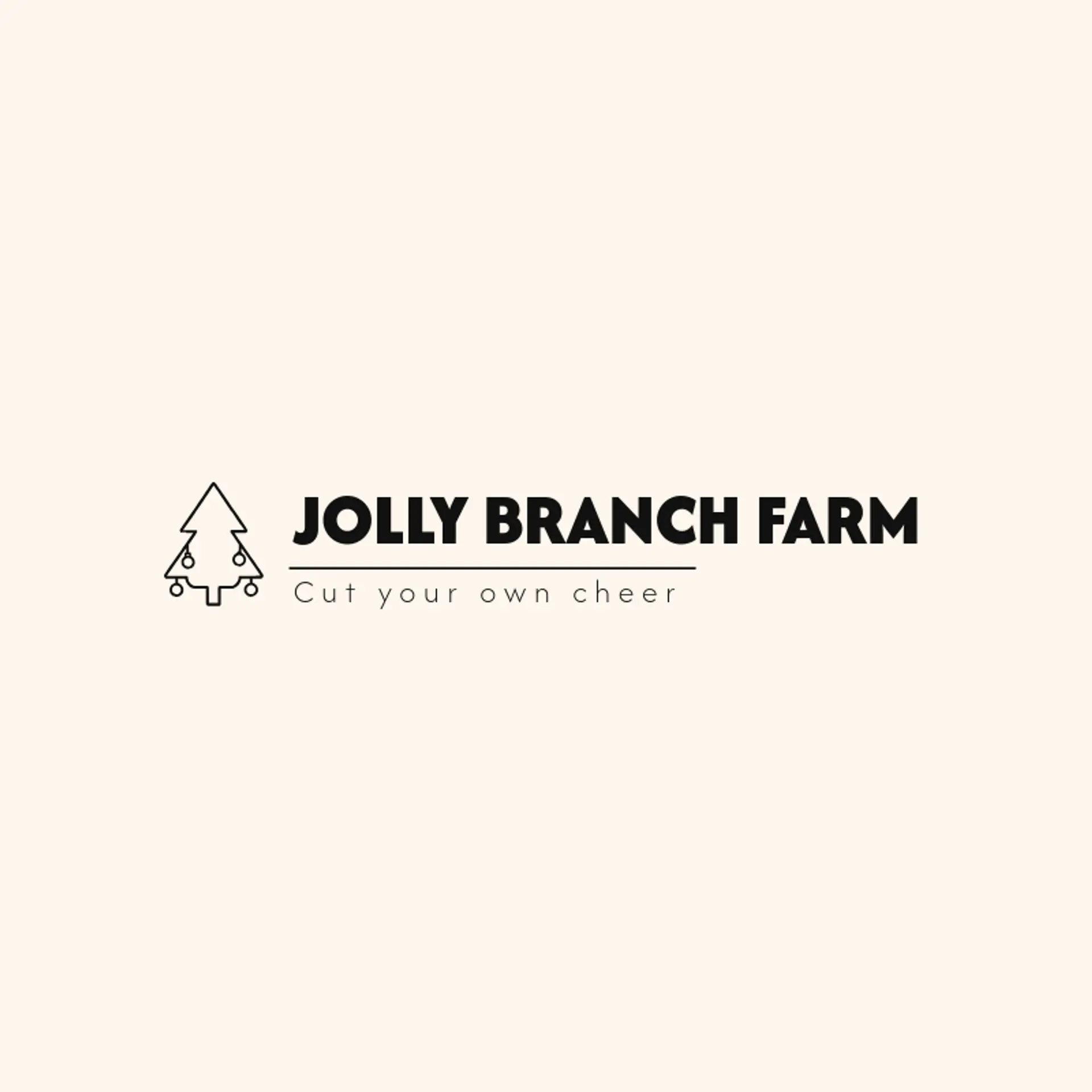 Jolly Branch Farm logo for christmas tree