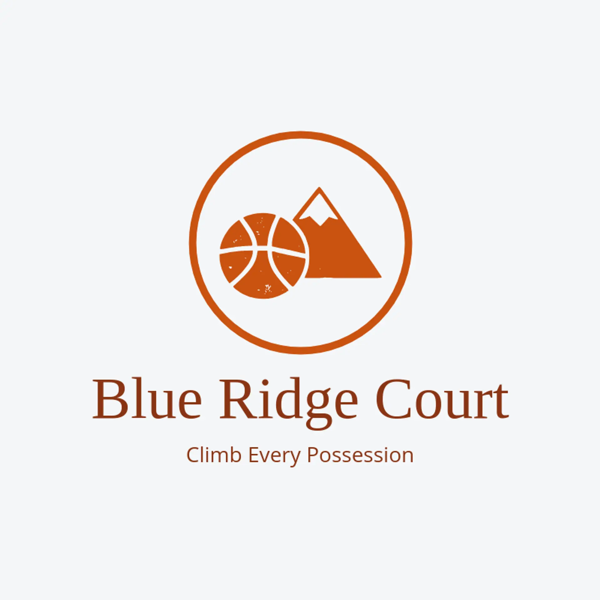 Blue Ridge Court logo for basketball team