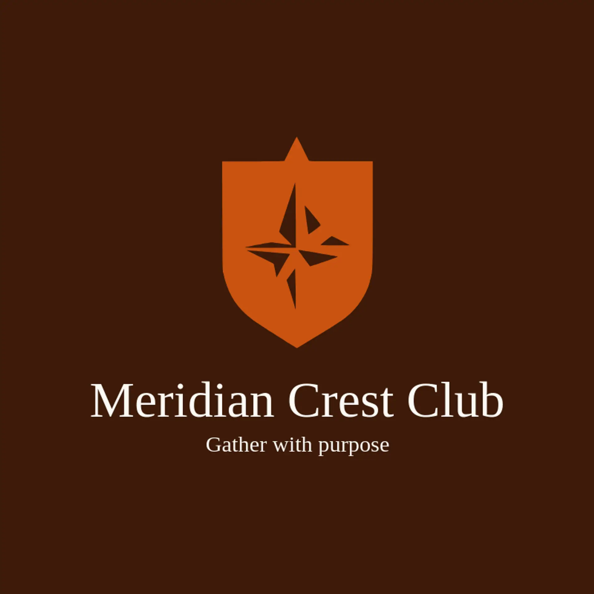 Meridian Crest Club logo for coat of arms