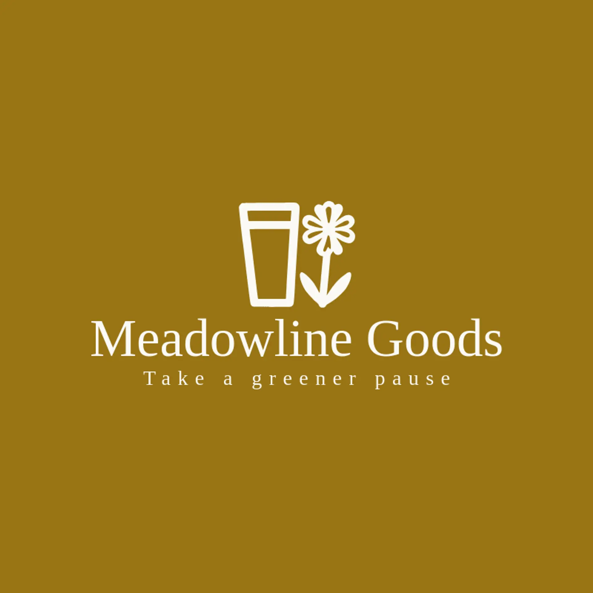 Meadowline Goods logo for tumbler