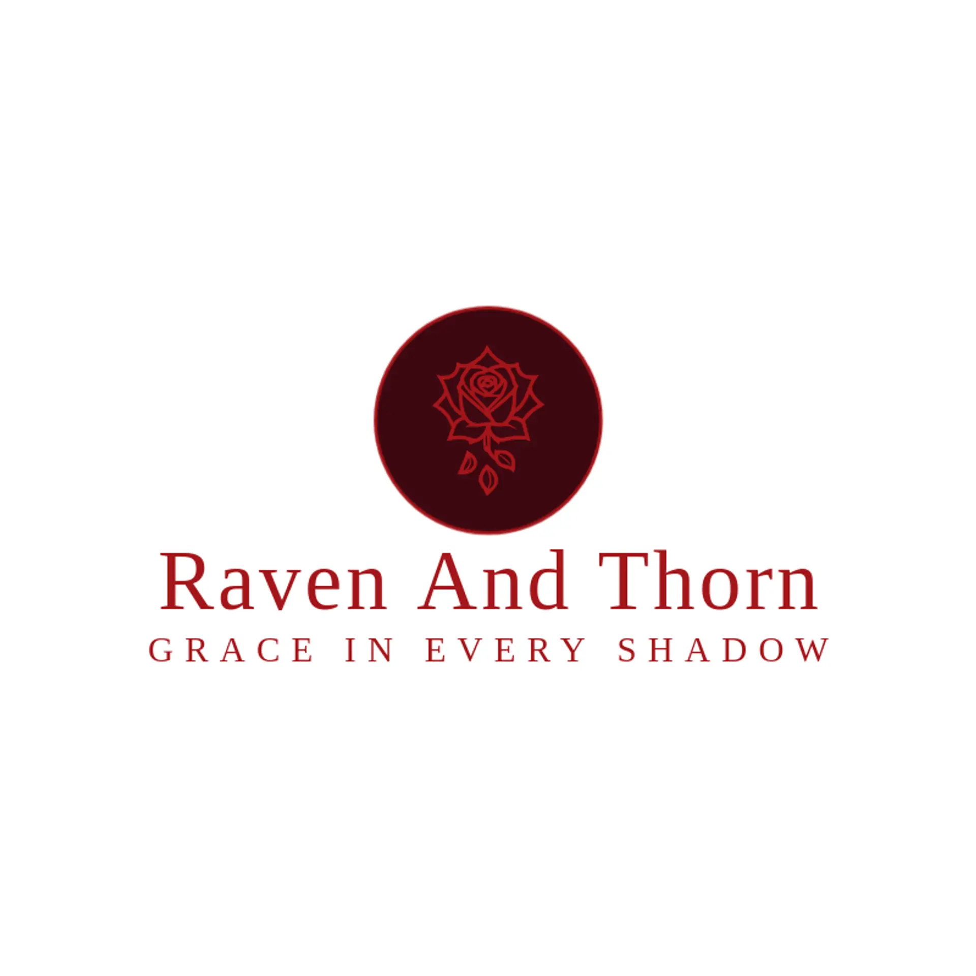 Raven and Thorn logo for gothic