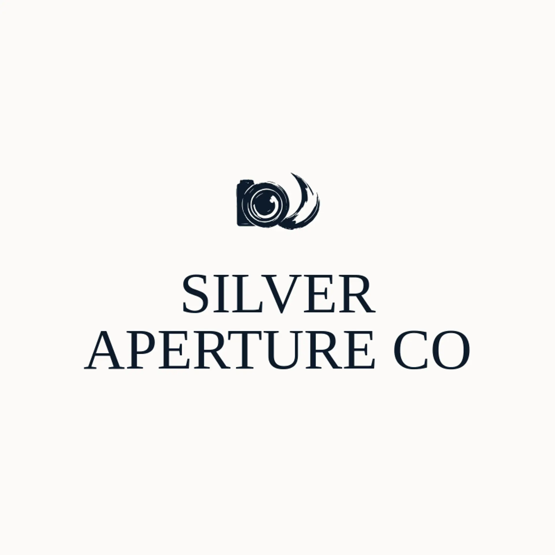 Silver Aperture Co logo for lens