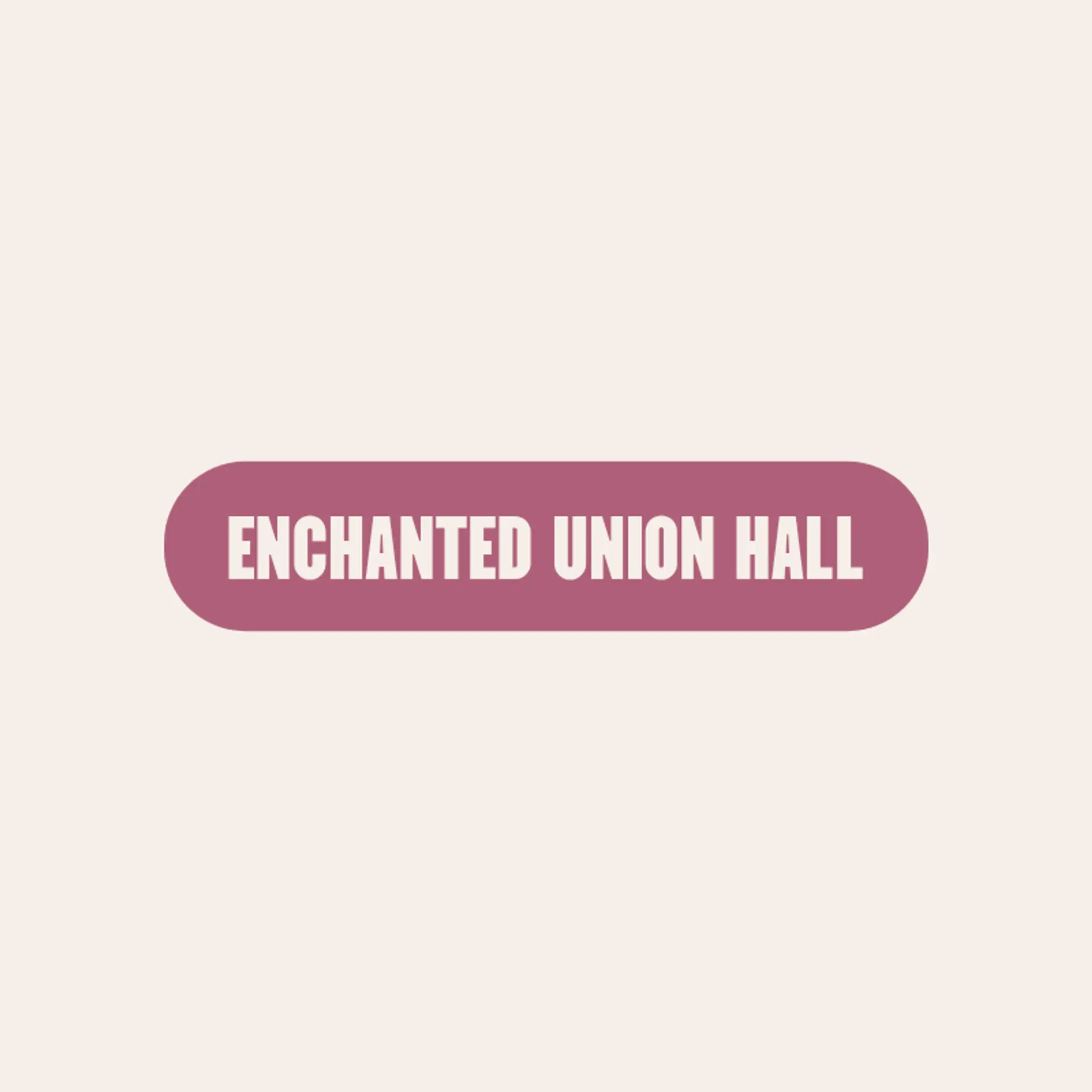 Enchanted Union Hall logo for wedding venue