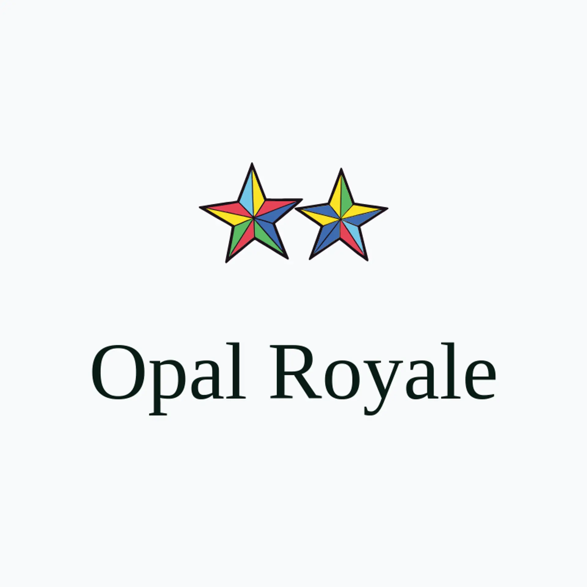 Opal Royale logo for art deco
