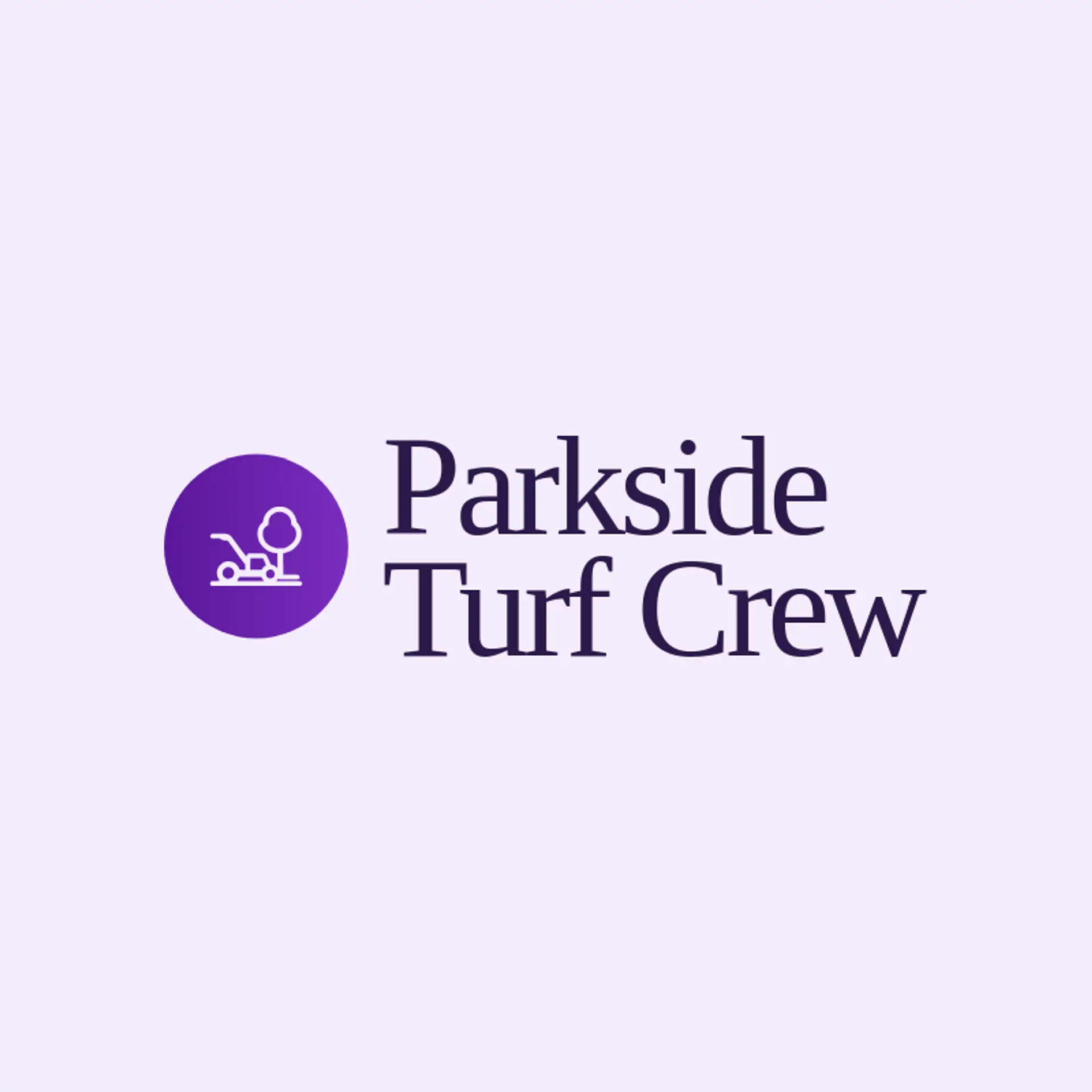 Parkside Turf Crew logo for lawncare
