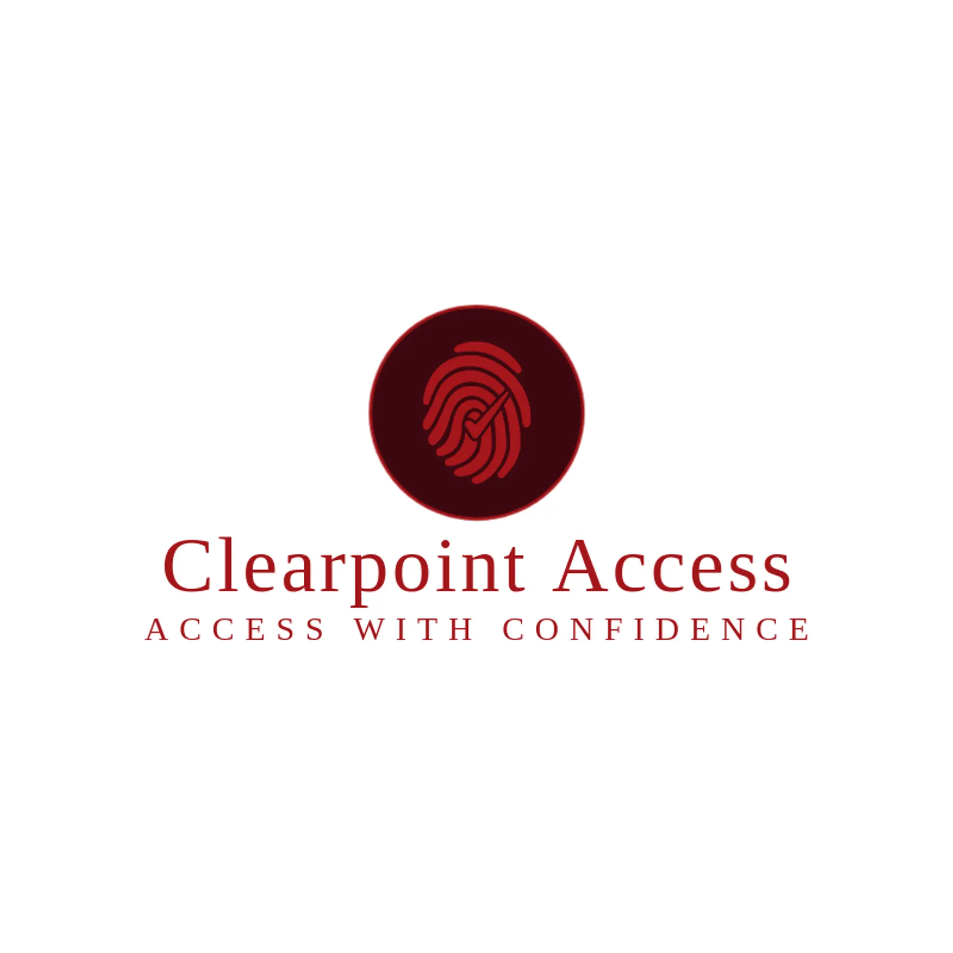 Clearpoint Access logo for fingerprint