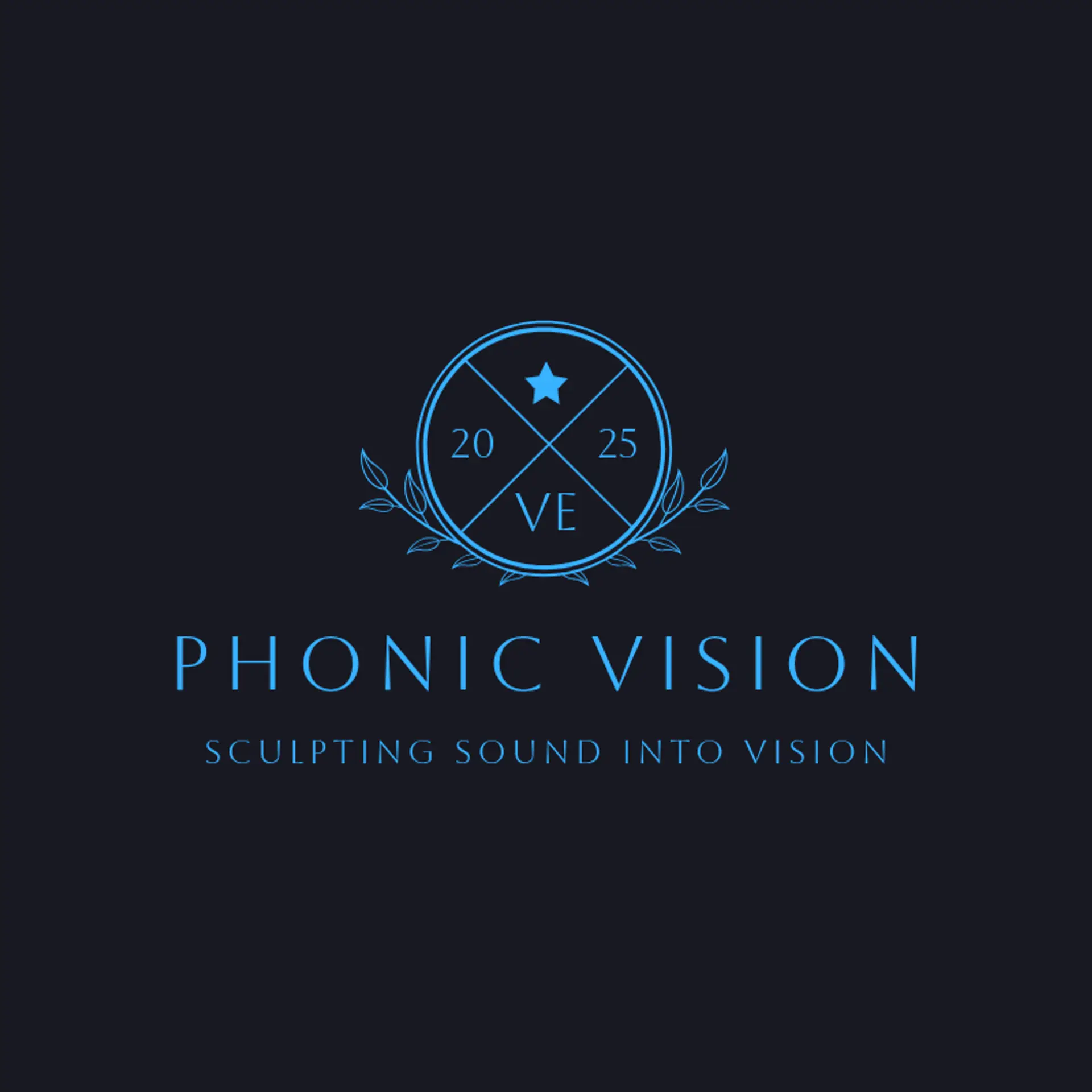 Phonic Vision logo for music producer