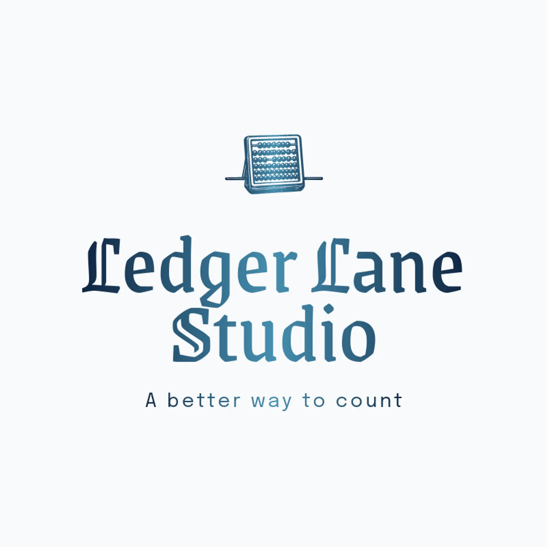 Ledger Lane Studio logo for accounting