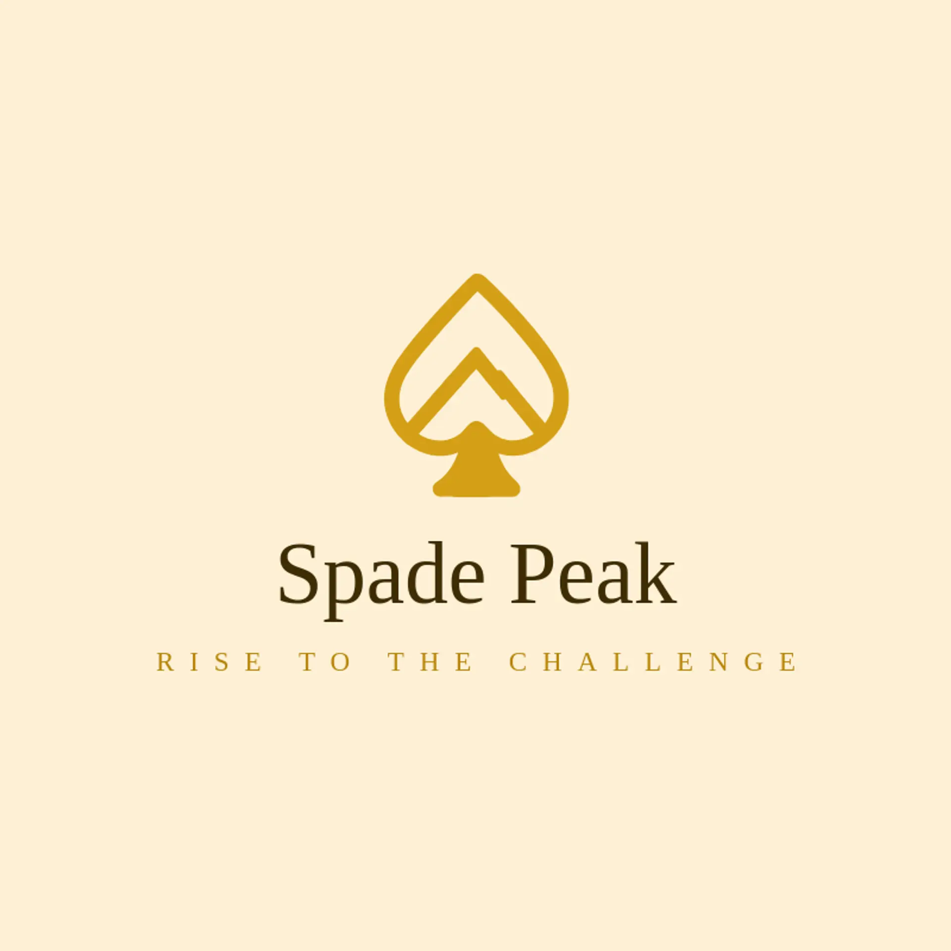 Spade Peak logo for poker