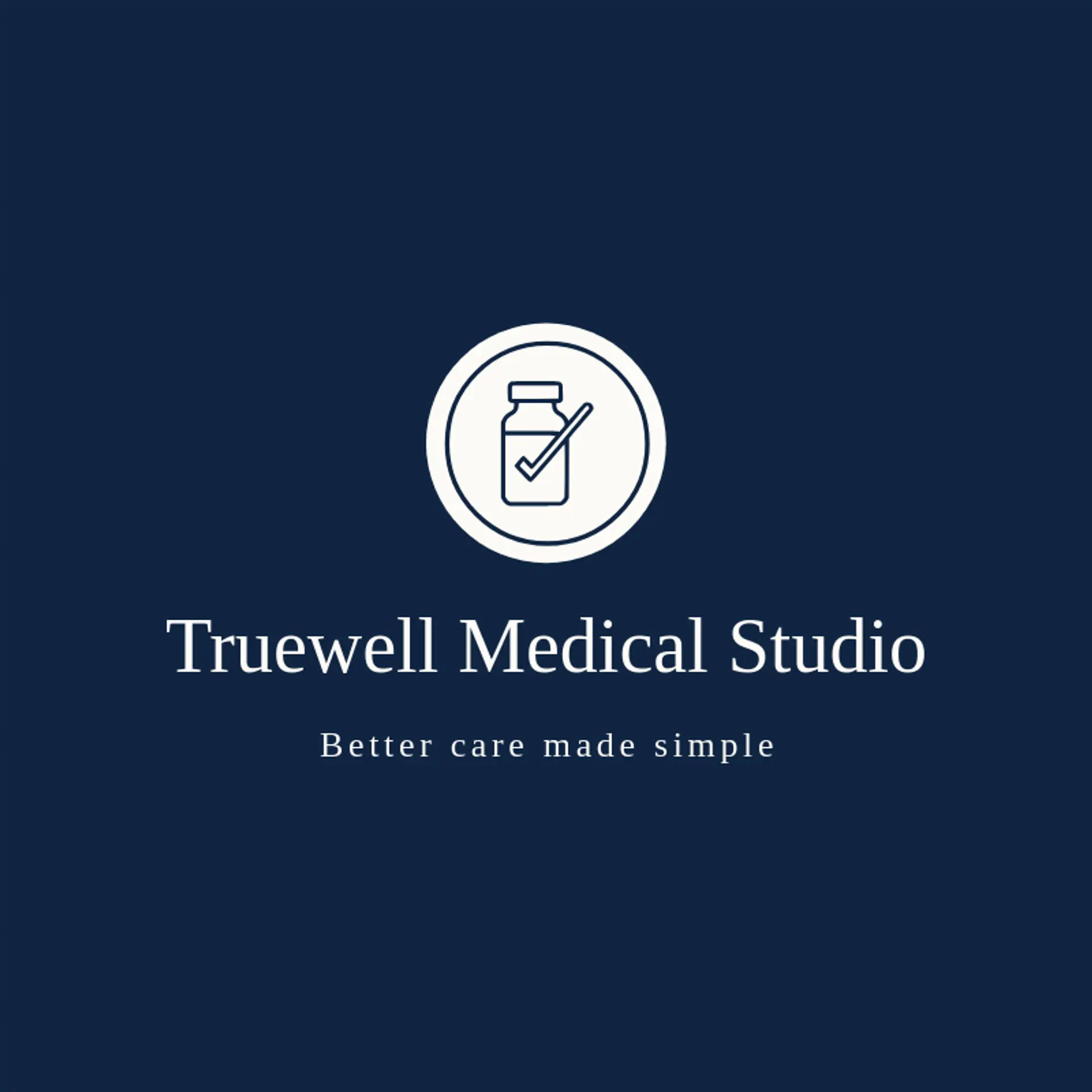 Truewell Medical Studio logo for vaccine