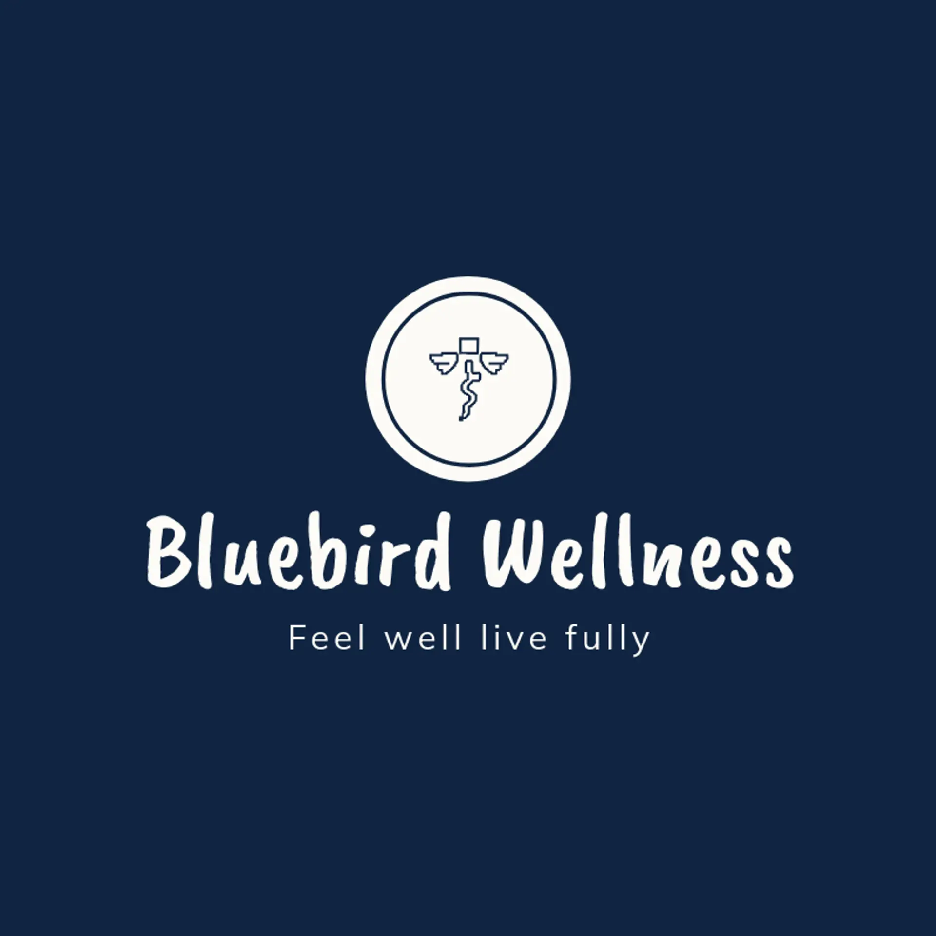 Bluebird Wellness logo for Caduceus